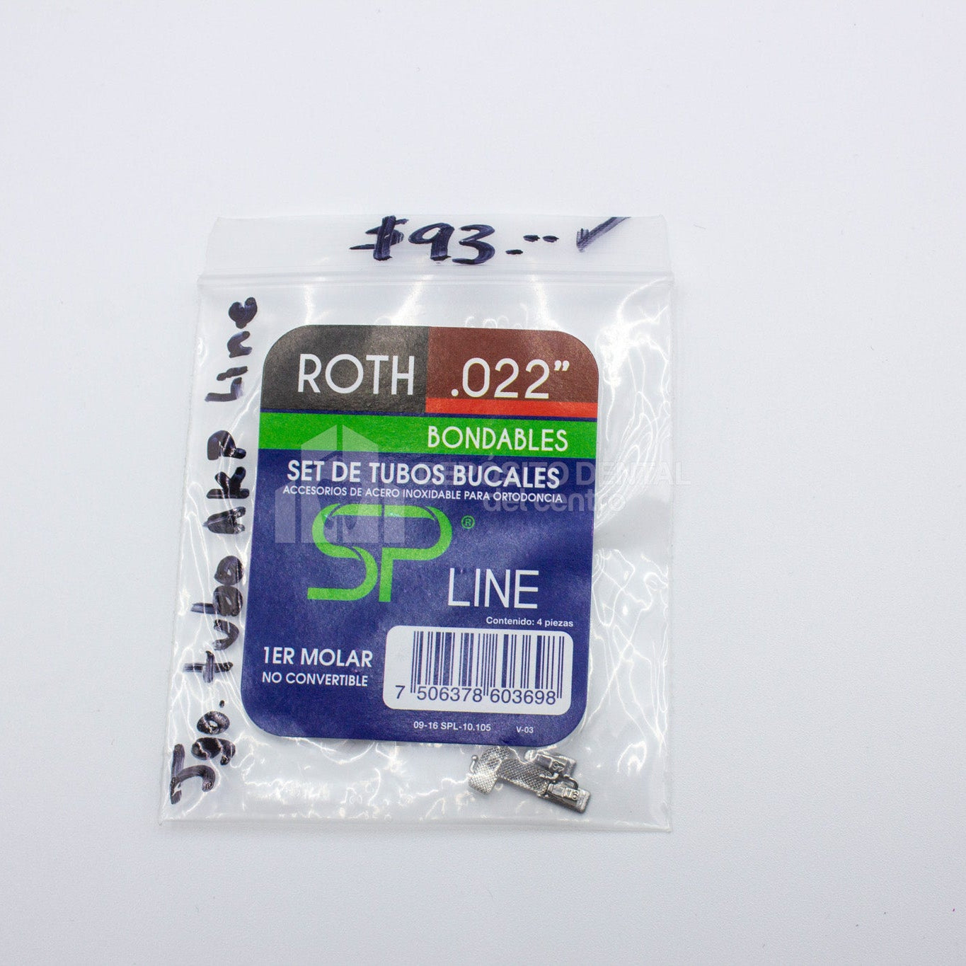 Set de Tubos Bucales 1er Molar .022