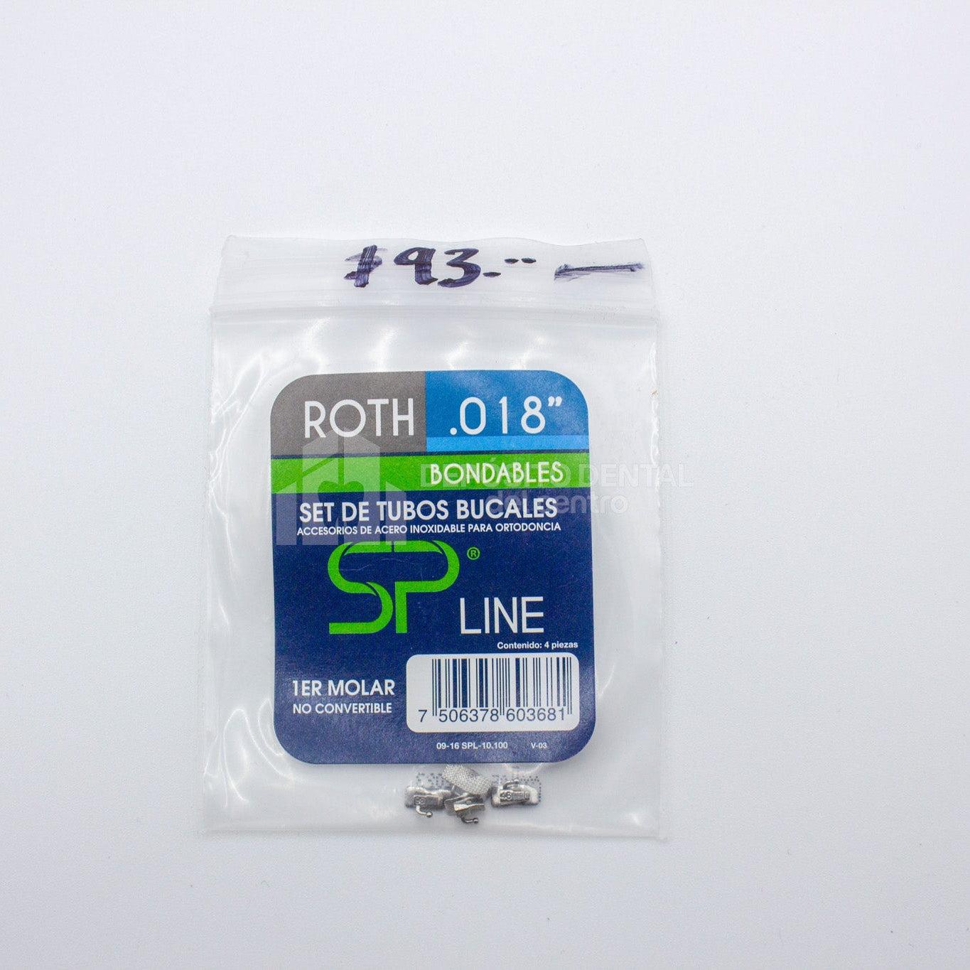 Set de Tubos Bucales 1er Molar .018