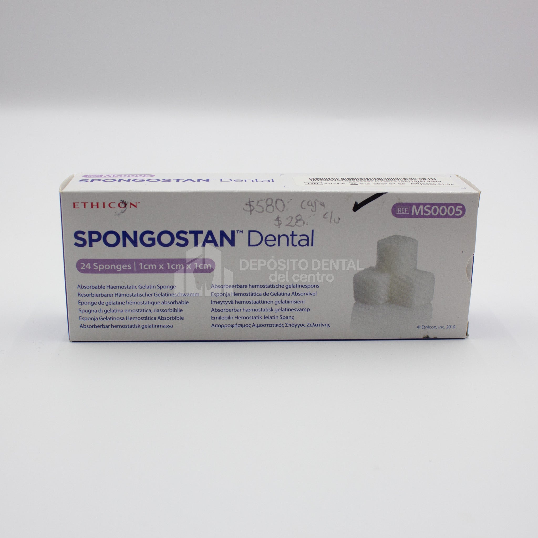 Esponja Hemostatica Absorbible Spongostan Dental Pza