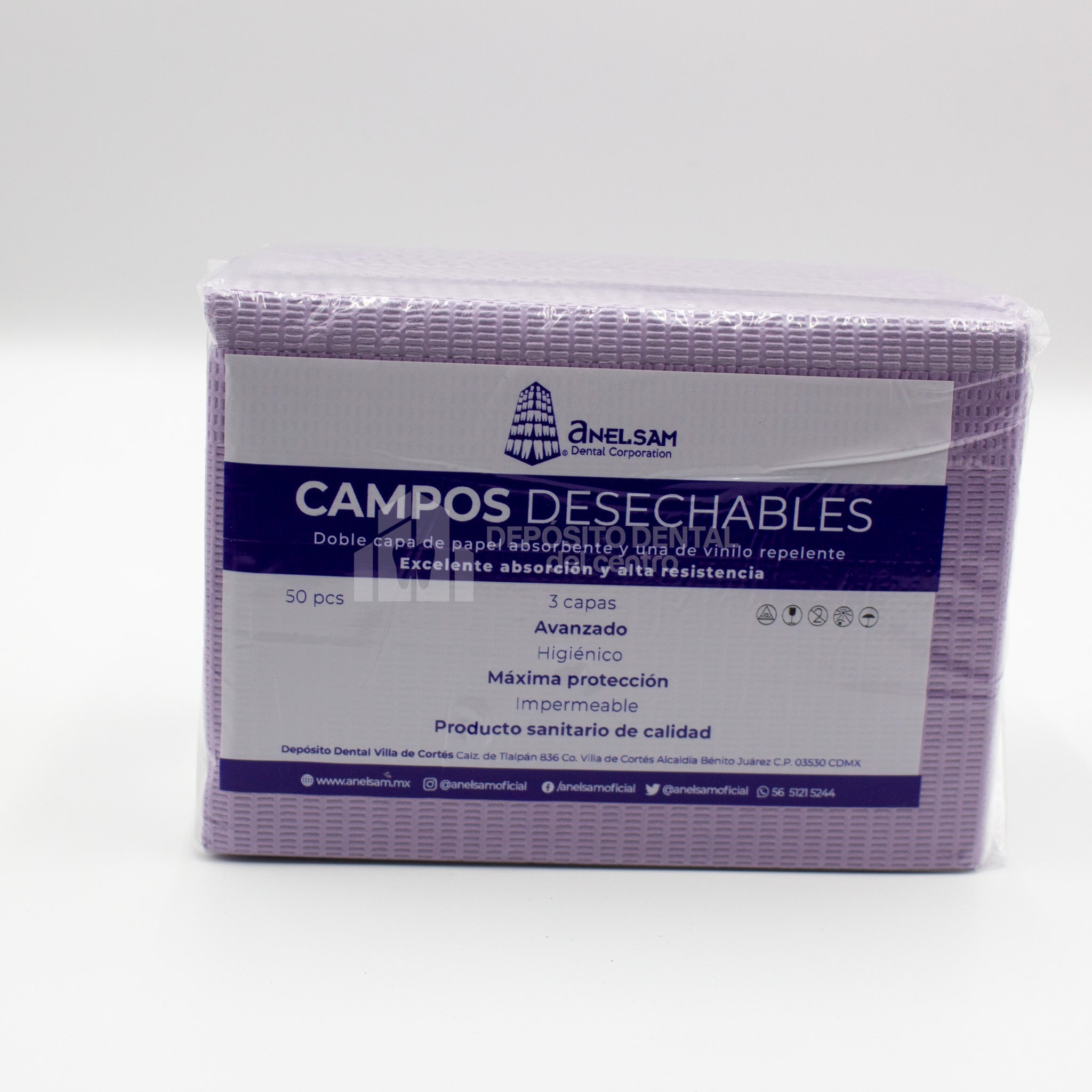 Campo Desechable Doble Capa Absorbente Morado
