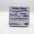 Acetato Calibre .020 Rigido 20 Piezas
