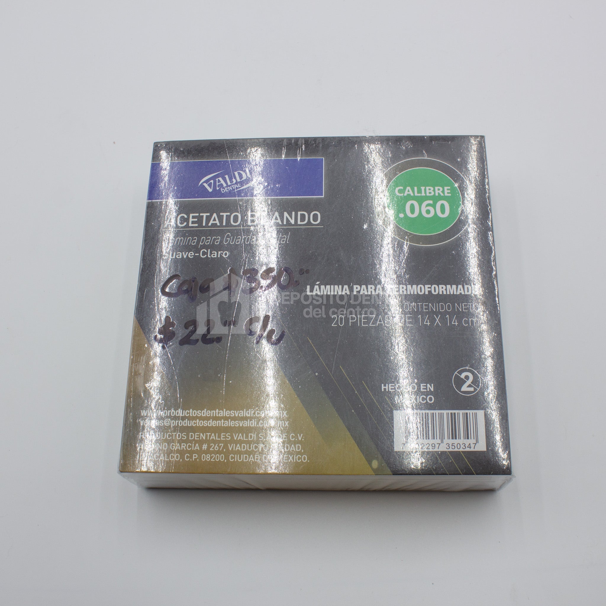 Acetato Calibre .060 14x14 Blando