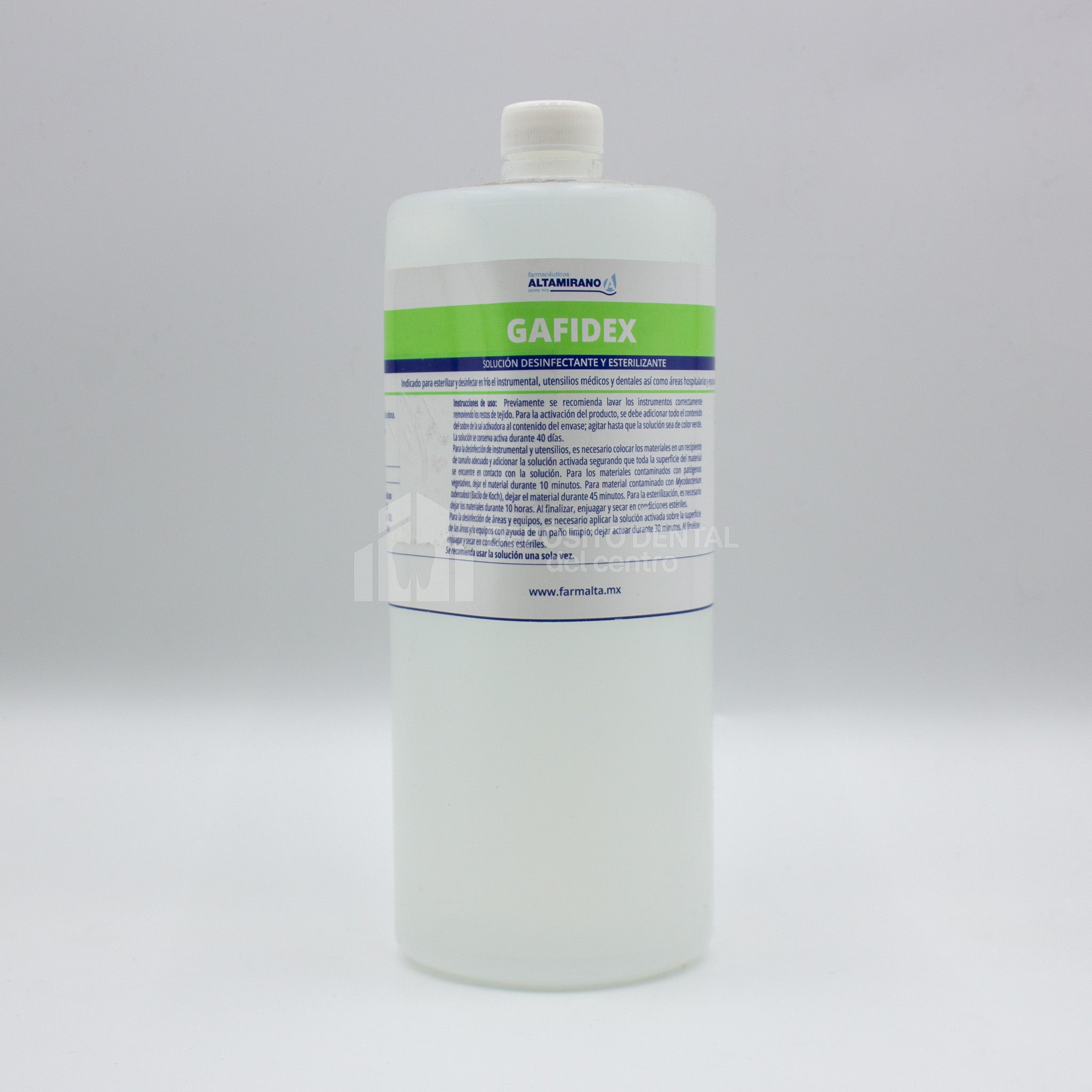 Gafidex Solución desinfectatnte y Esterilizante con Sal Activadora 1L
