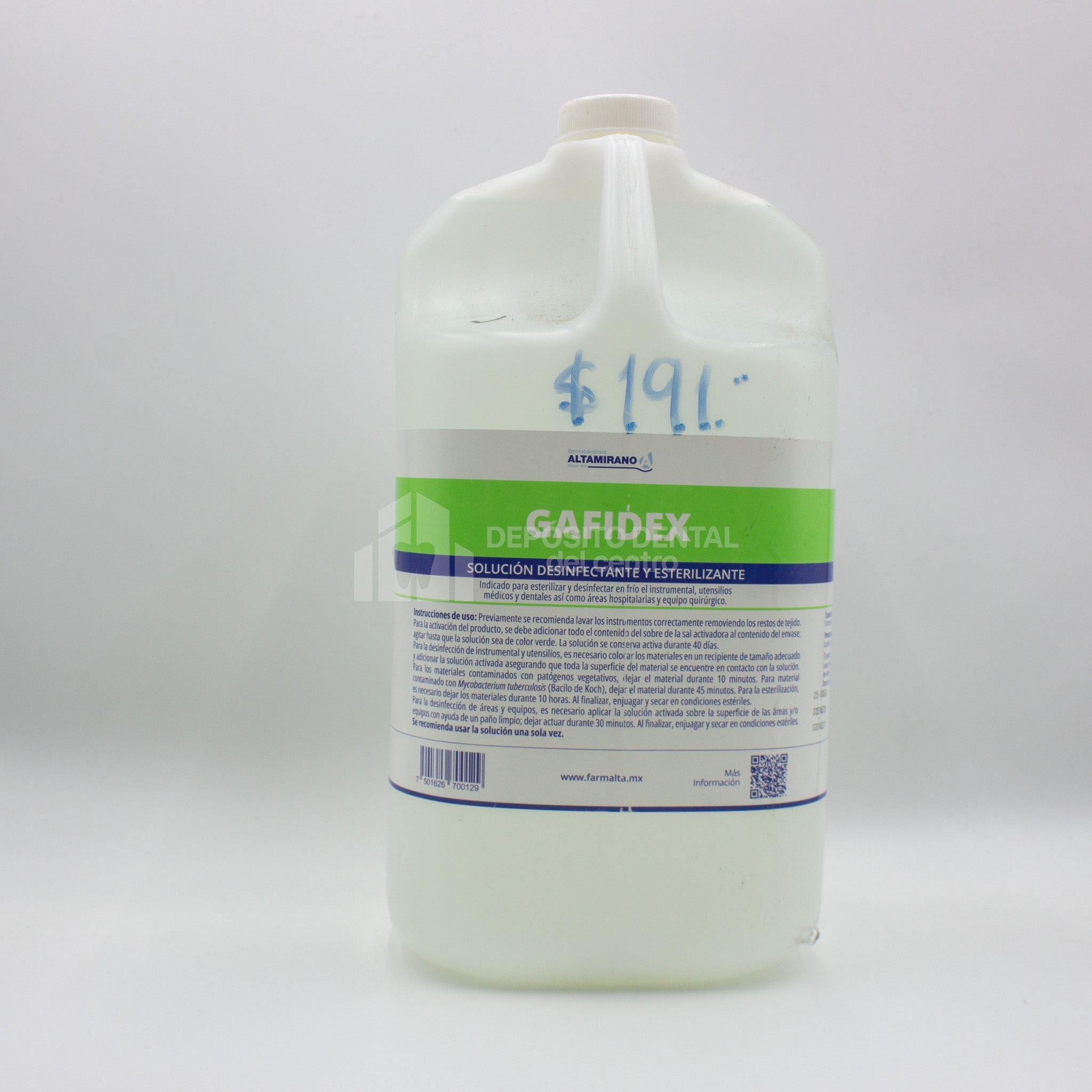 Gafidex Solución desinfectatnte y Esterilizante con Sal Activadora 4L