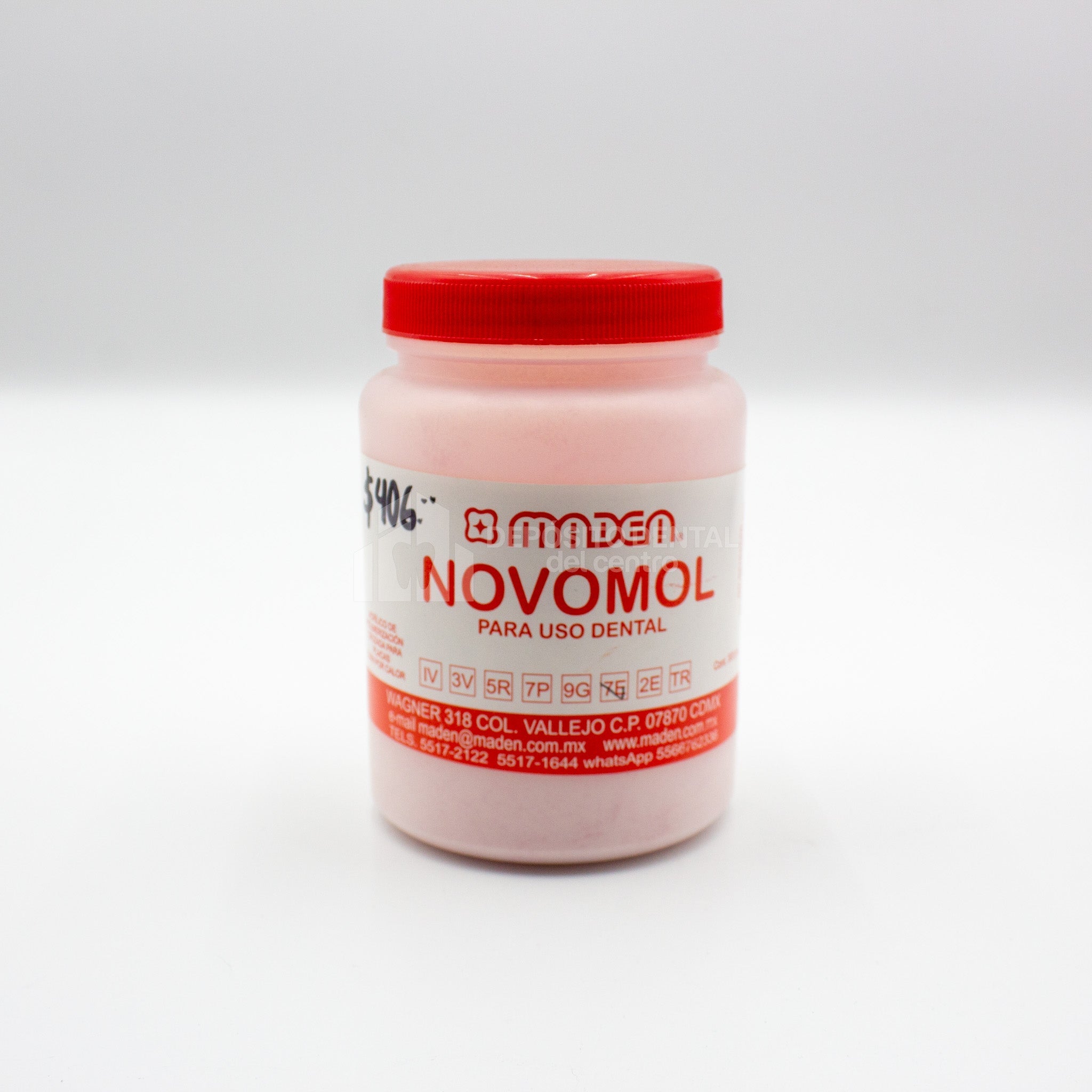 Acrilico Dental de Polimerizacion Cruzada Novomol Maden 300 gr