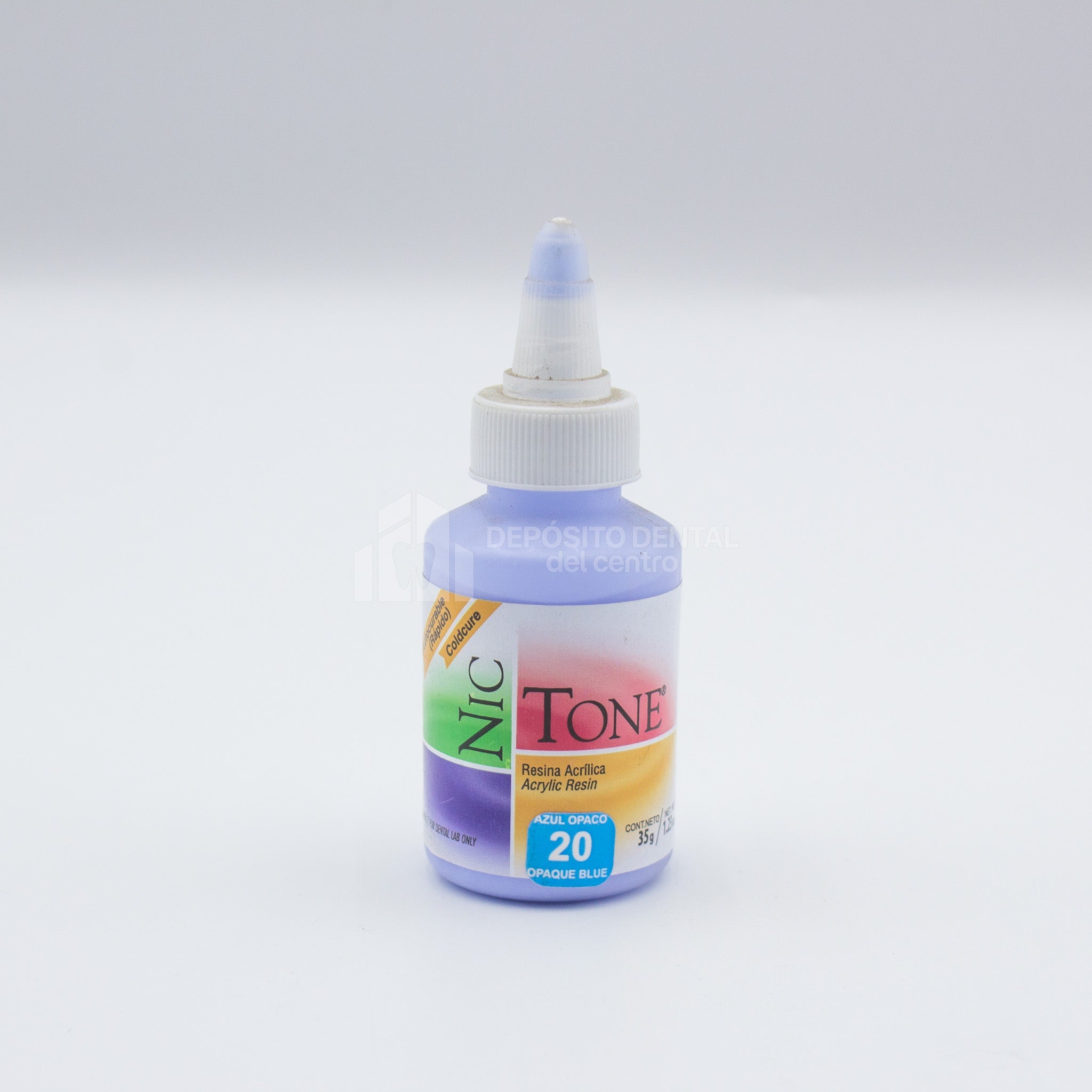 Resina Acrilica Rapida Nic Tone 20 Azul Opaco 35 g