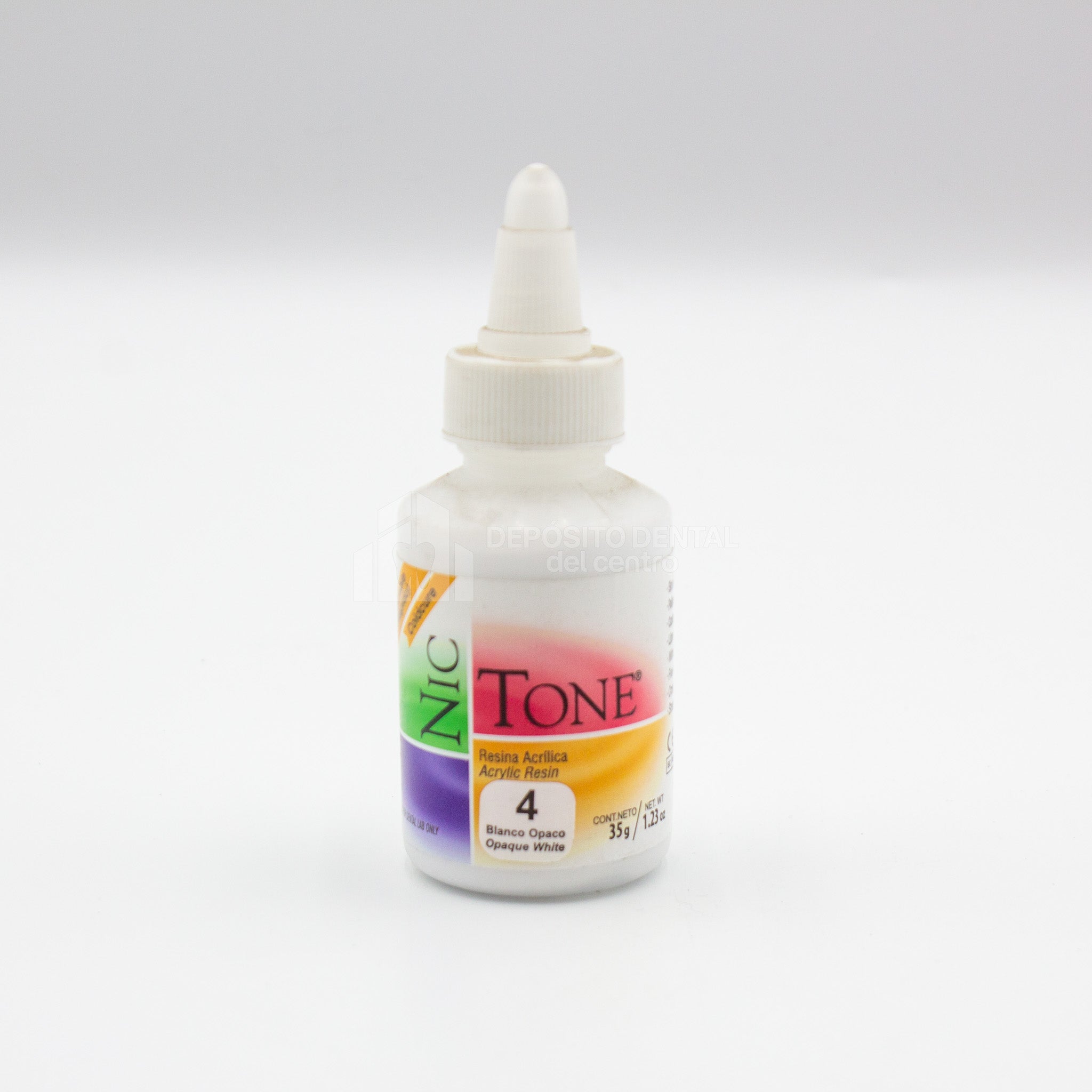 Resina Acrilica rapido Nic Tone 4 Blanco Opaco 35 gr
