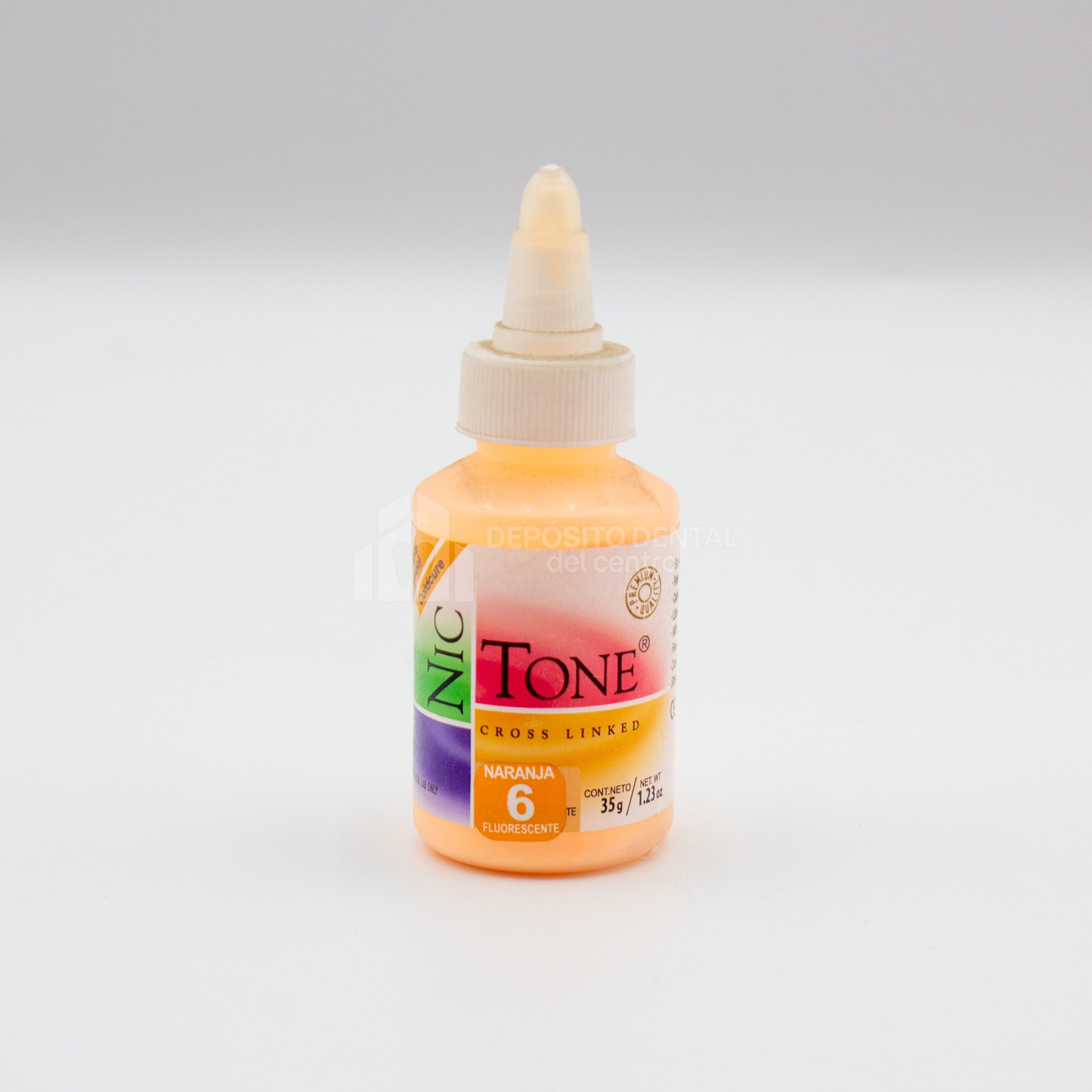 Resina Acrilica rapido Nic Tone 6 Naranja 35 gr