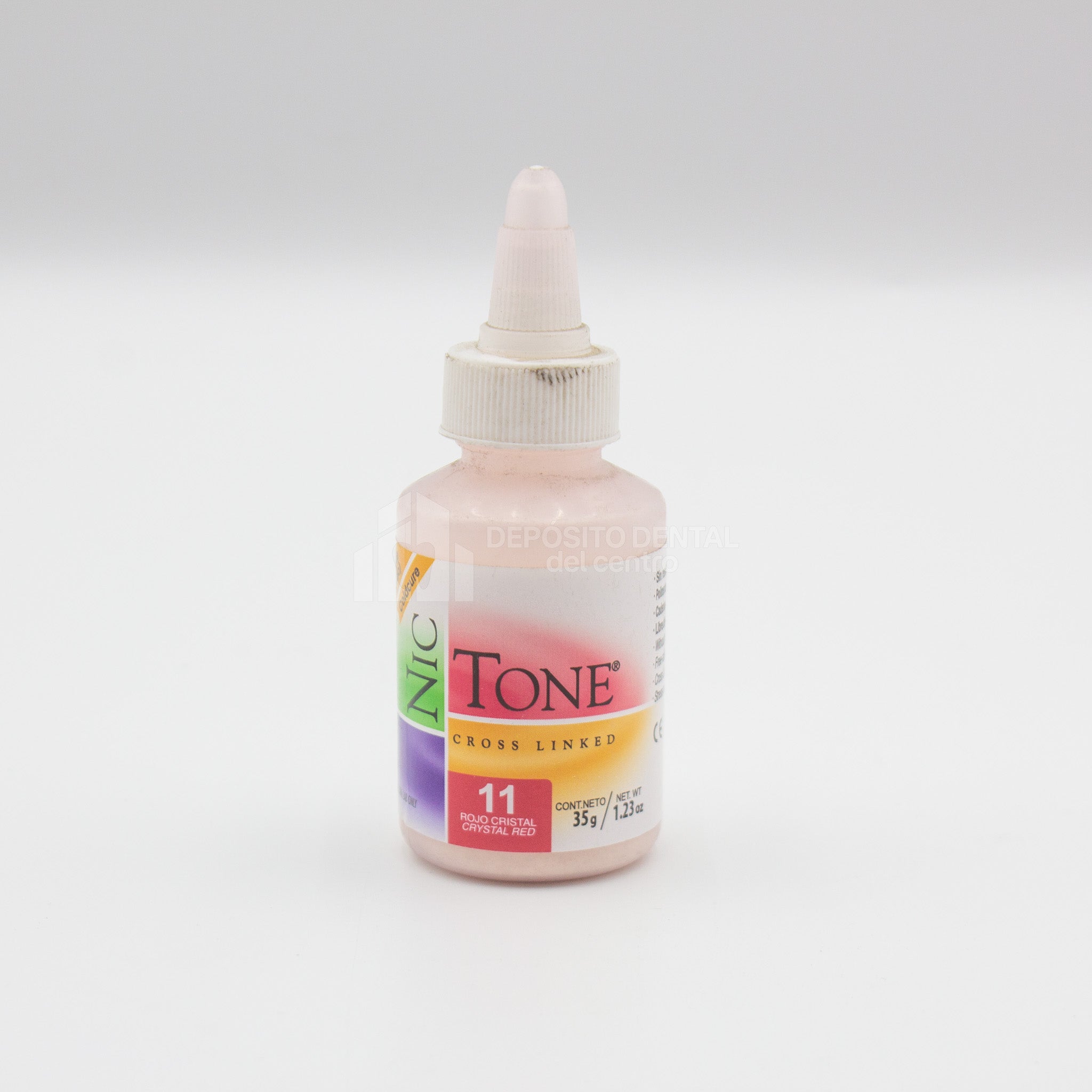 Resina Acrilica rapido Nic Tone 11 Rojo Cristal 35 gr