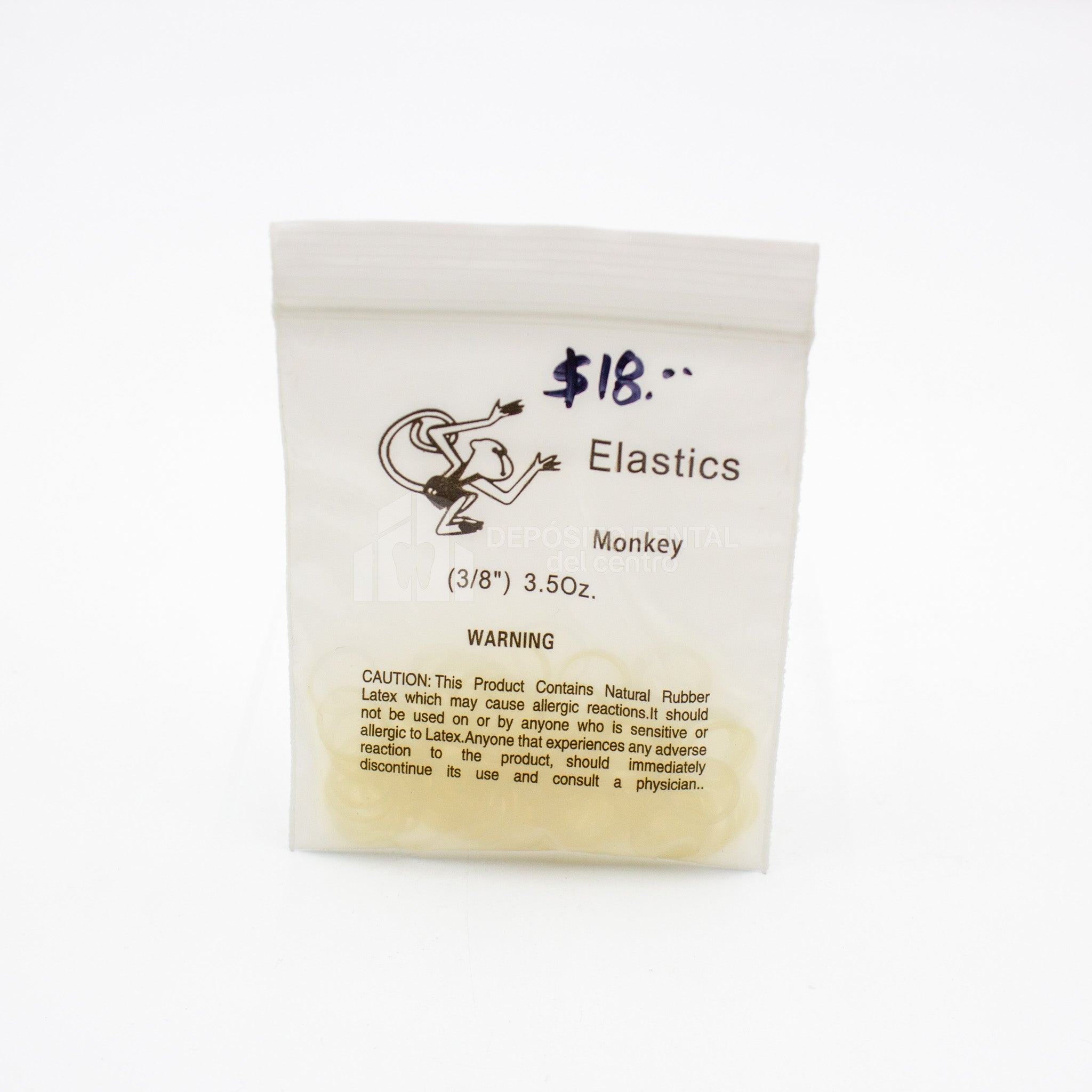 Elasticos Dentales Zoo Pack Monkey 3/8" 3.5 Oz