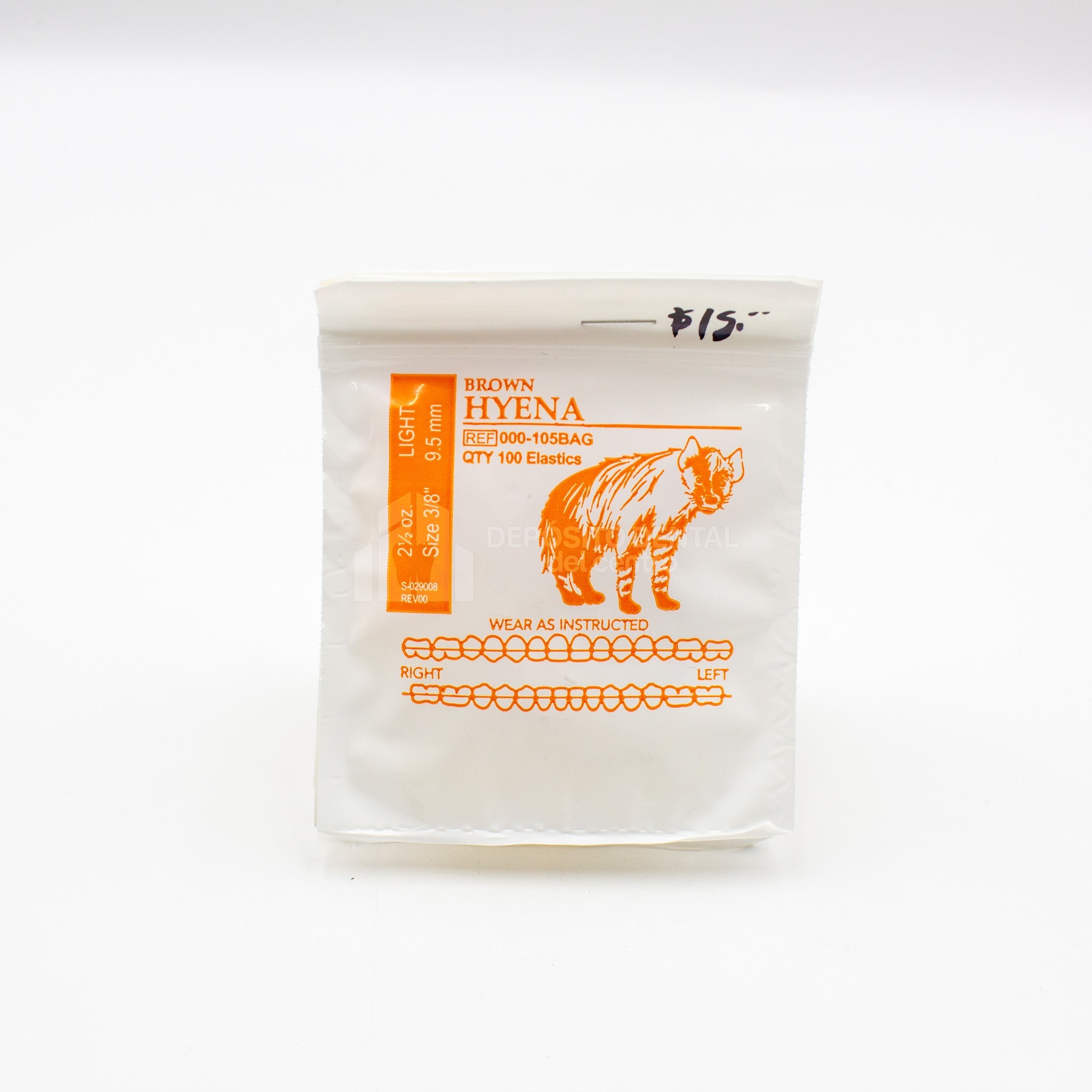 Elasticos Dentales American Hyena 3/8" 2.5Oz Light