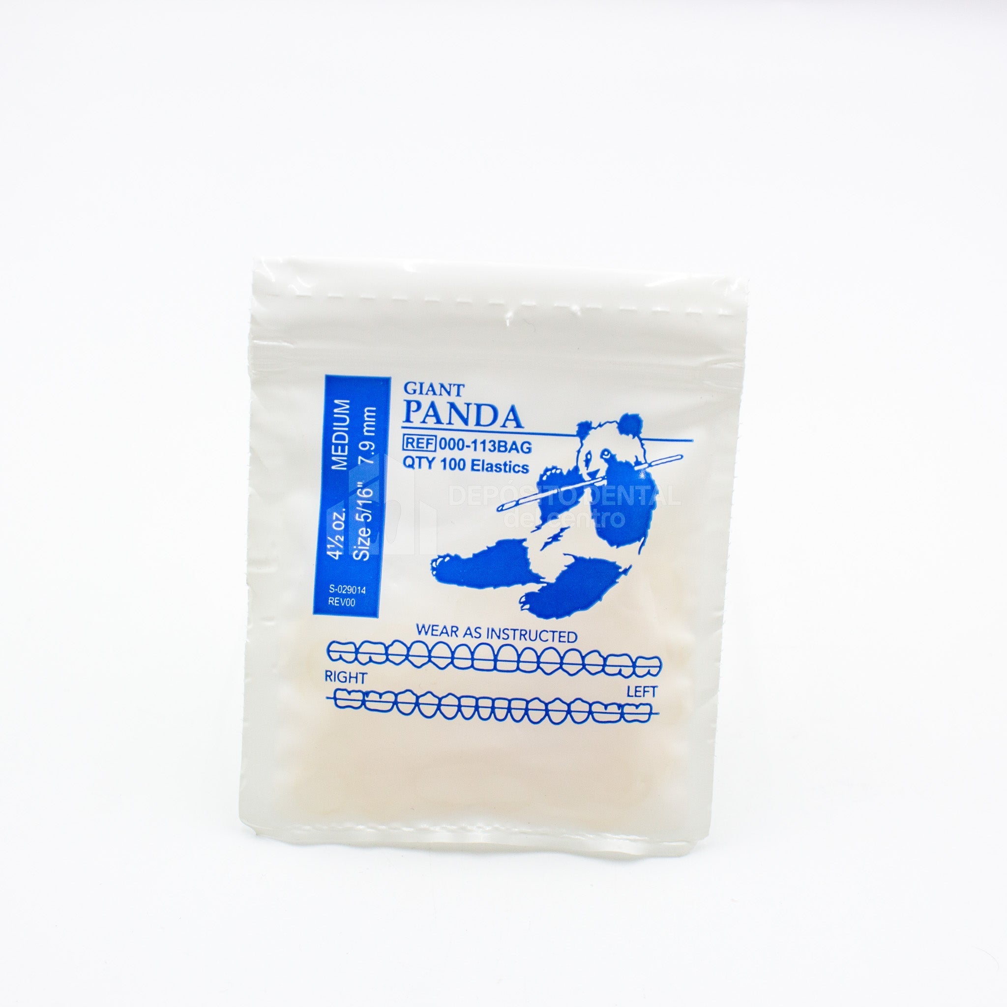 Elasticos Dentales American Giant Panda 4.5 Oz 5/16" Medium