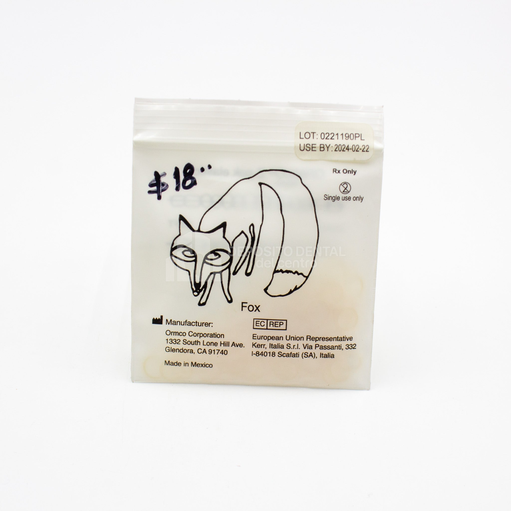 Elasticos Dentales Zoo Pak Fox 3-1/2 Oz. 1/4"