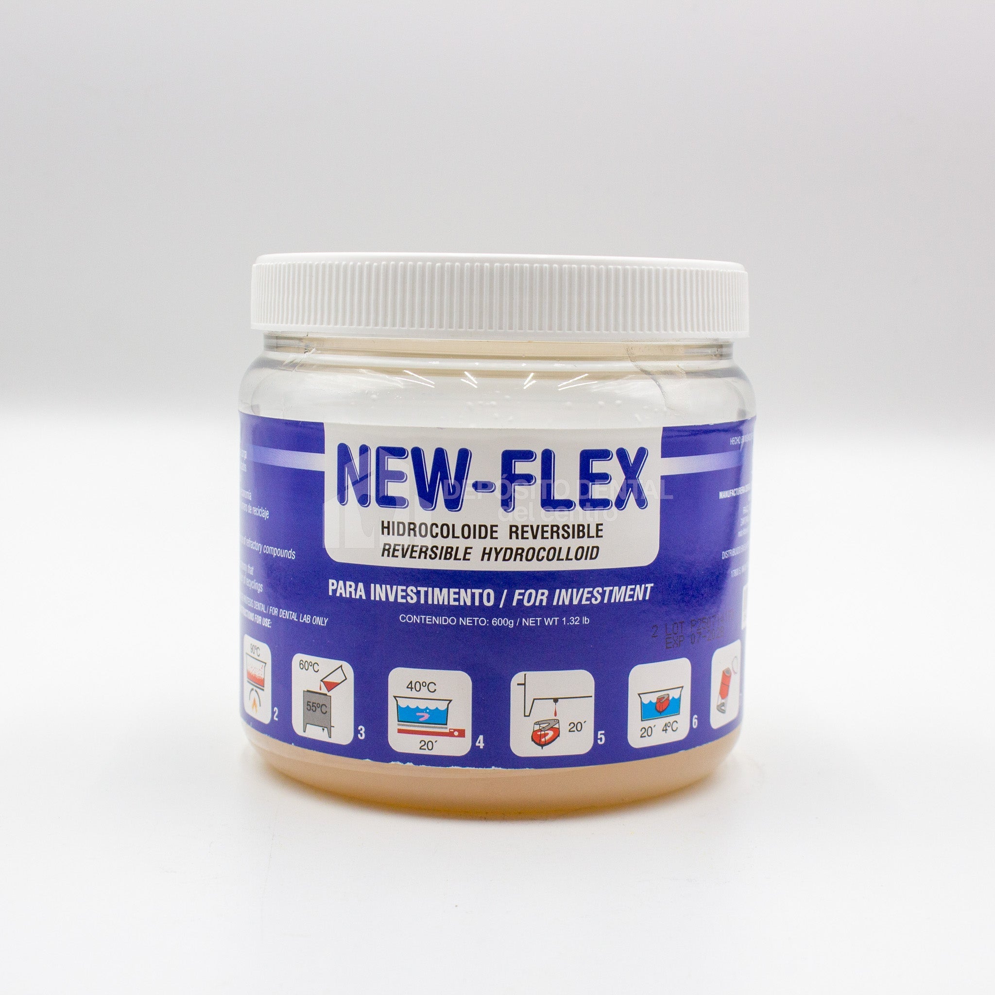 New Flex Hidrocoloide Reversible Para Investimento 600 gr