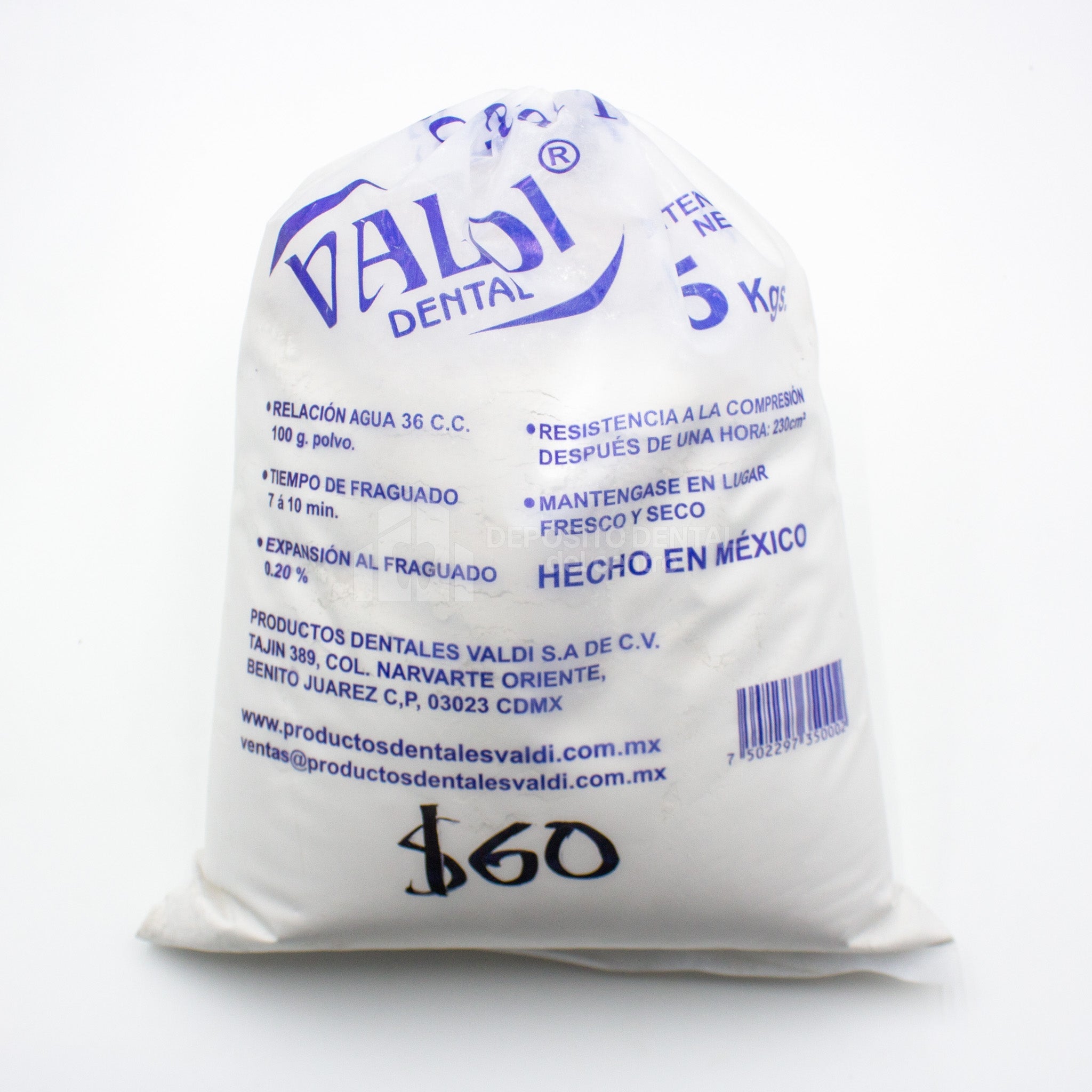 Yeso Dental Valdi Tipo II 5 kg
