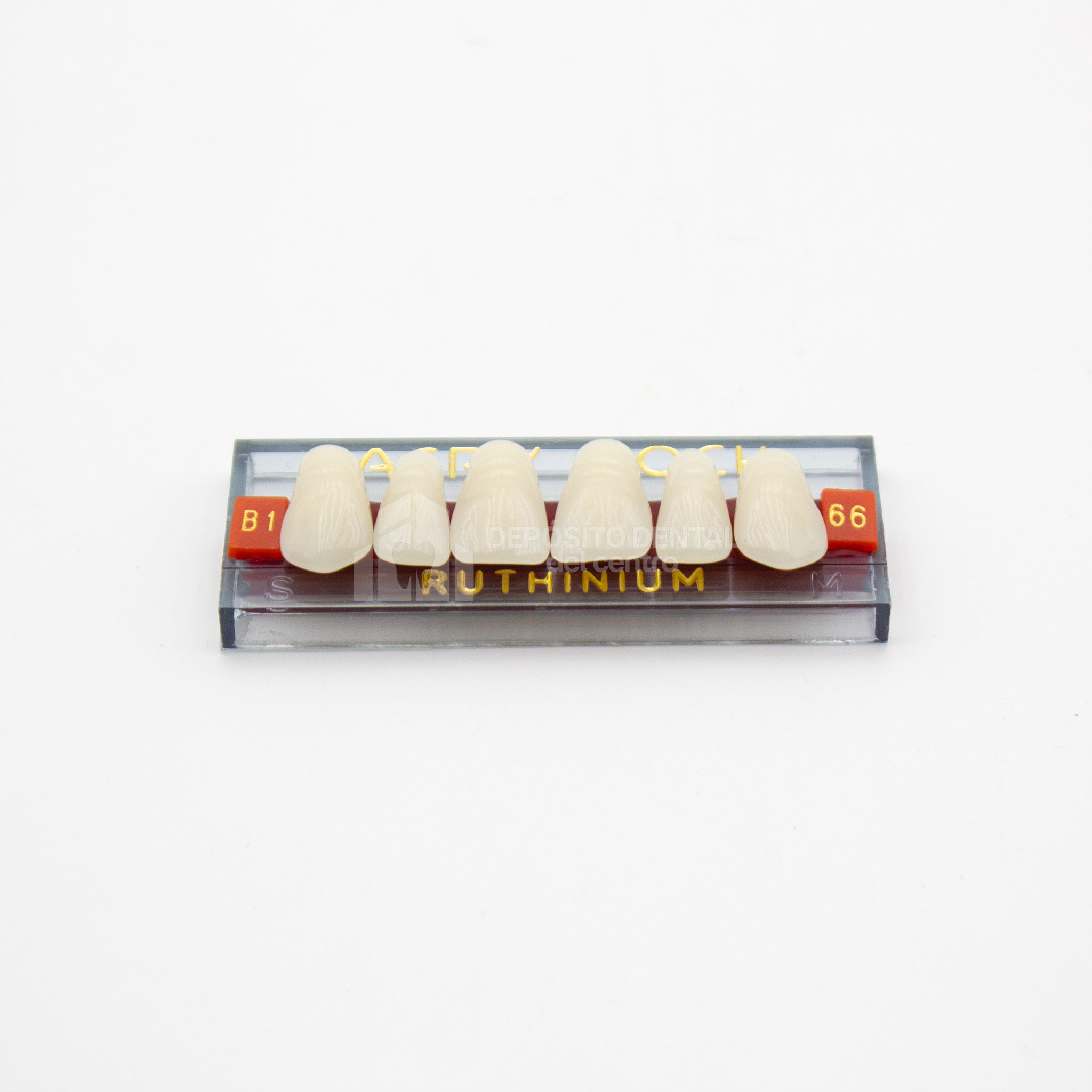 Tablilla de Dientes Acry Rock Anteriores Superiores B1 66