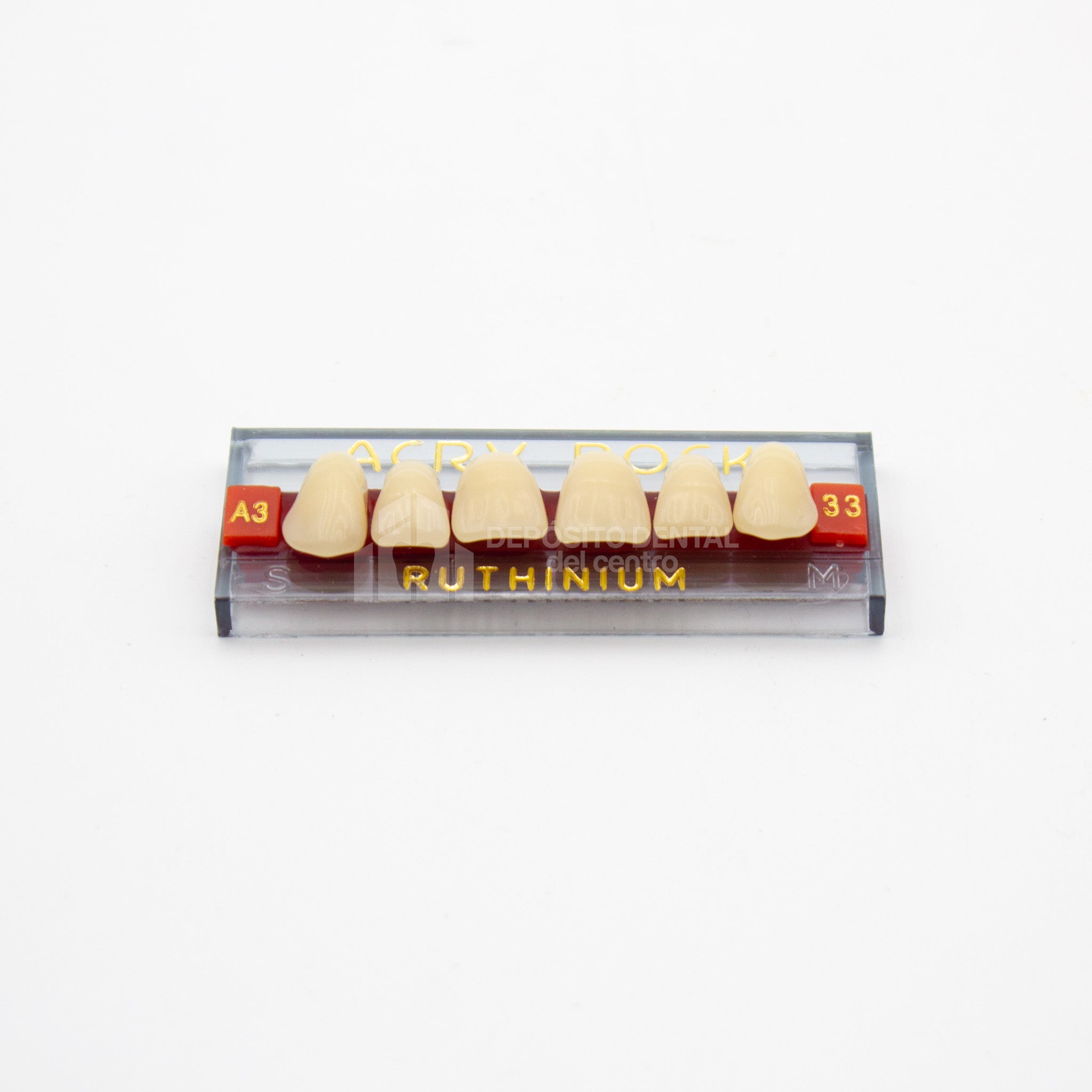 Tablilla de Dientes Acry Rock Anteriores Superiores A3 33