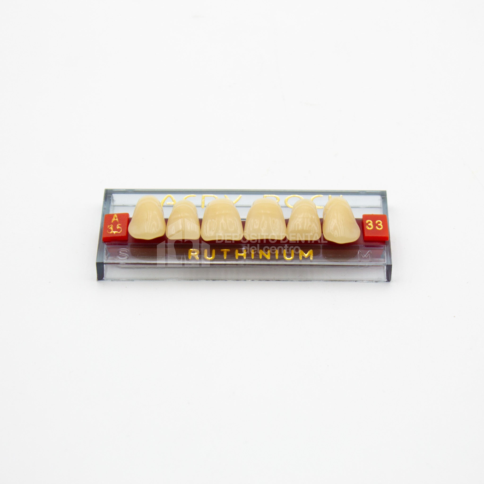 Tablilla de Dientes Acry Rock Anteriores Superiores A3.5 33