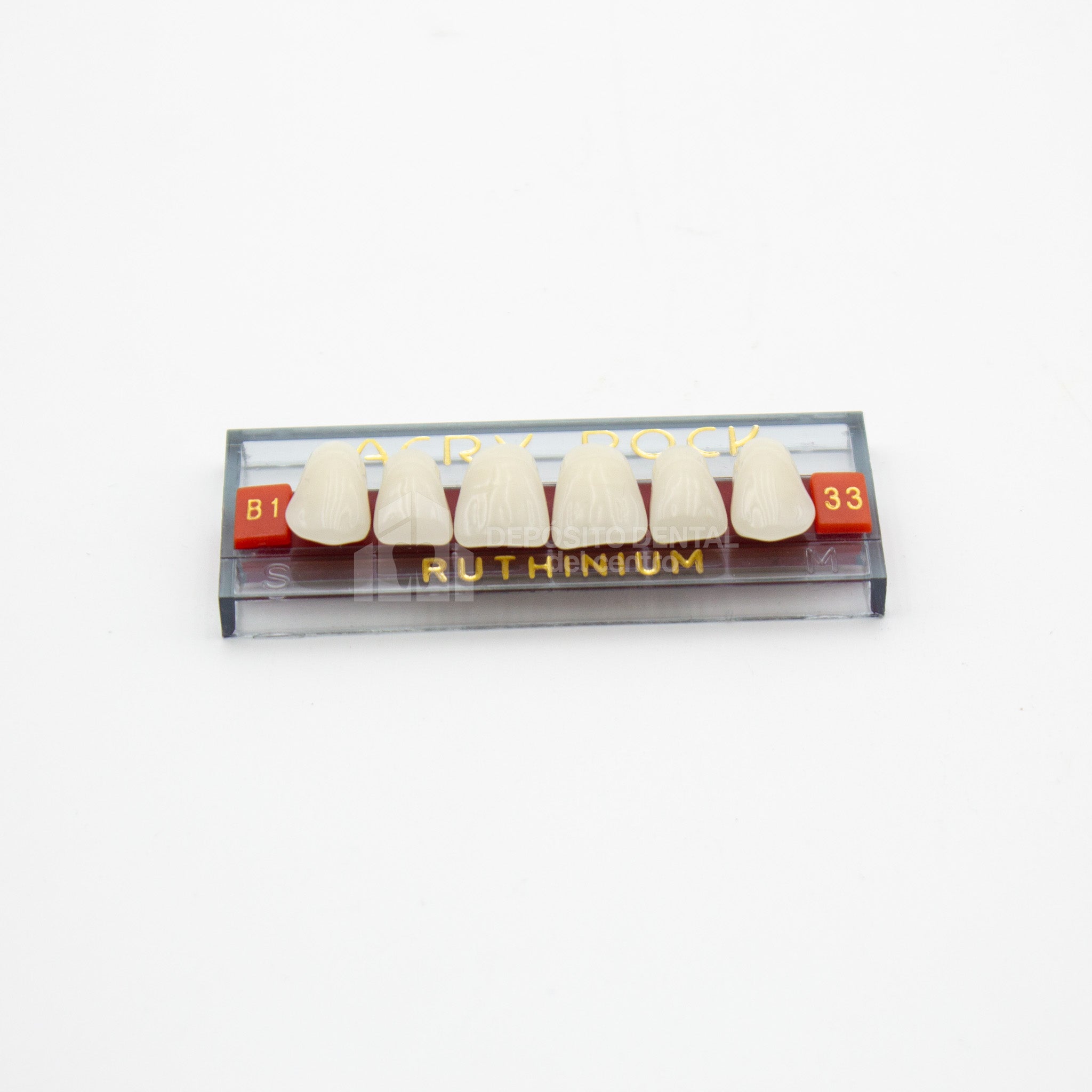 Tablilla de Dientes Acry Rock Anteriores Superiores B1 33