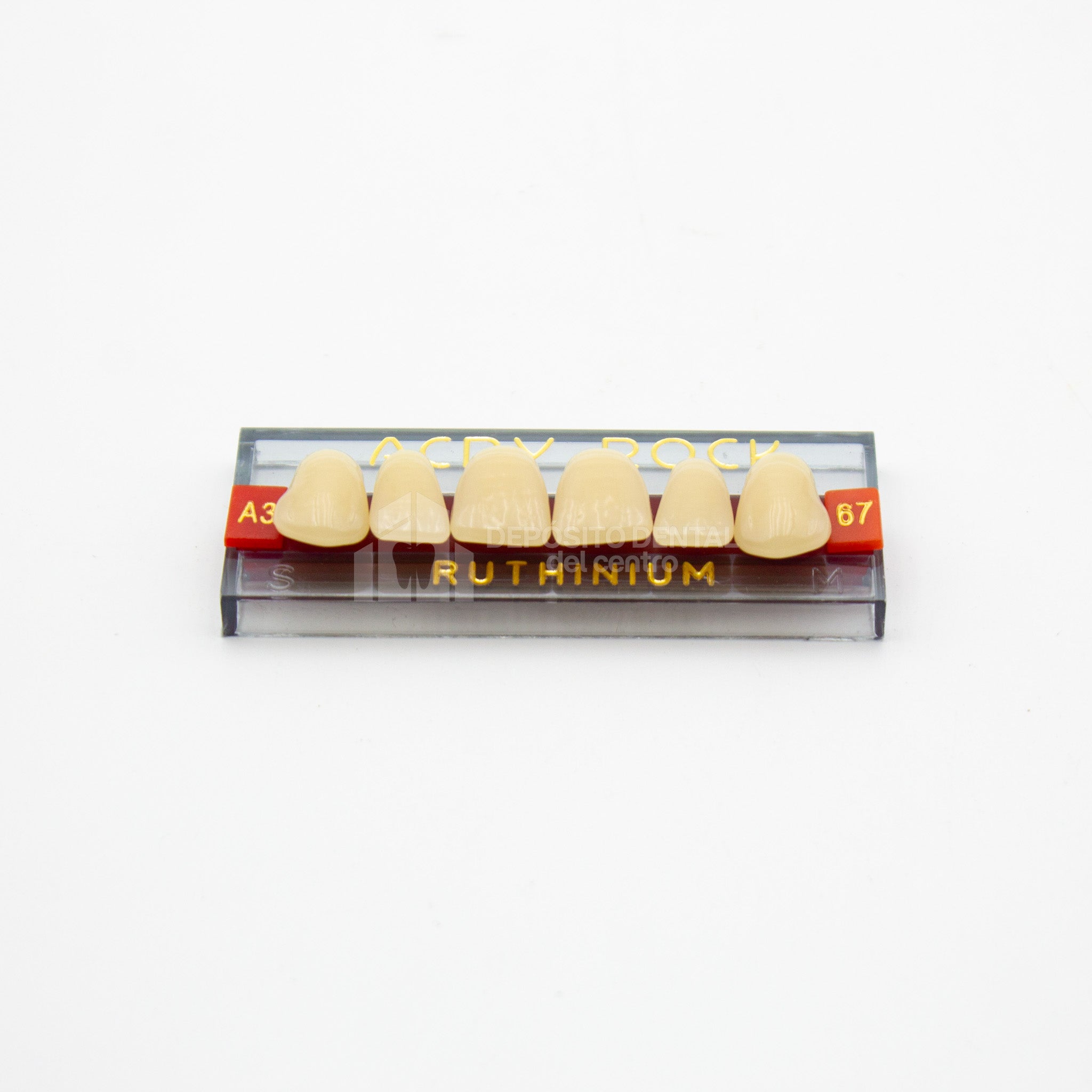 Tablilla de Dientes Acry Rock Anteriores Superiores A3 67