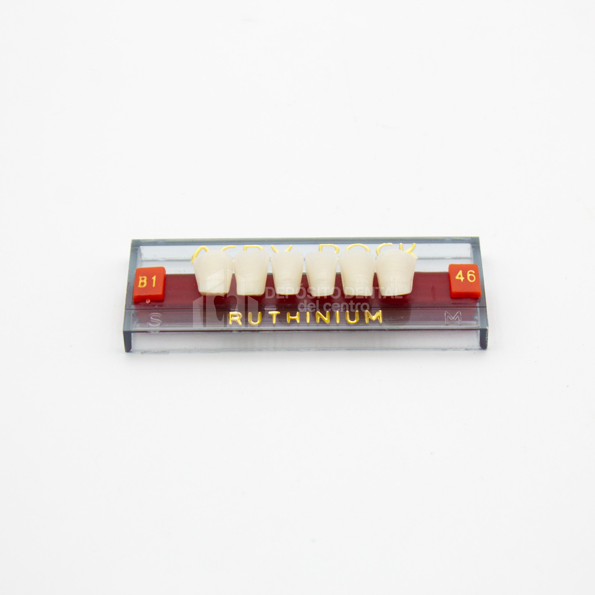 Tablilla de Dientes Acry Rock Anteriores Inferiores B1 46