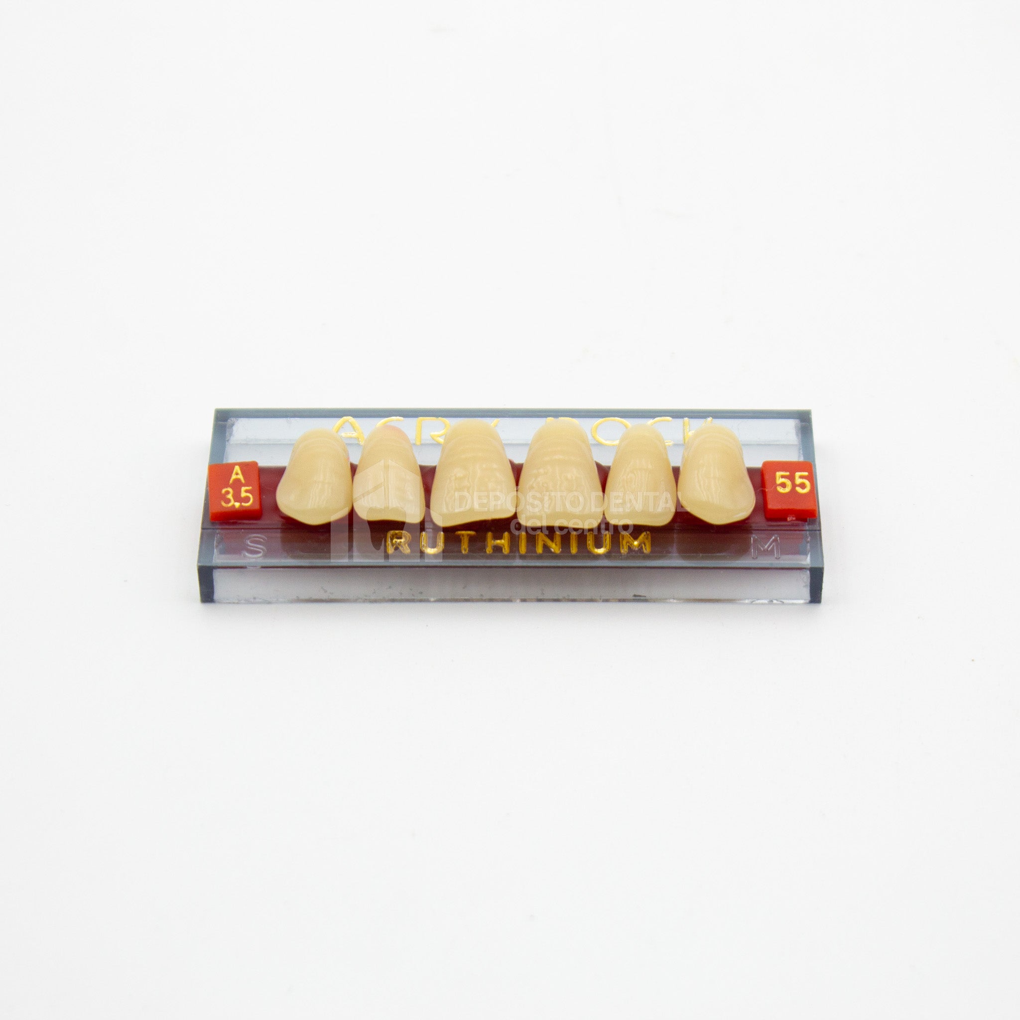 Tablilla de Dientes Acry Rock Anteriores Superiores A3.5 55