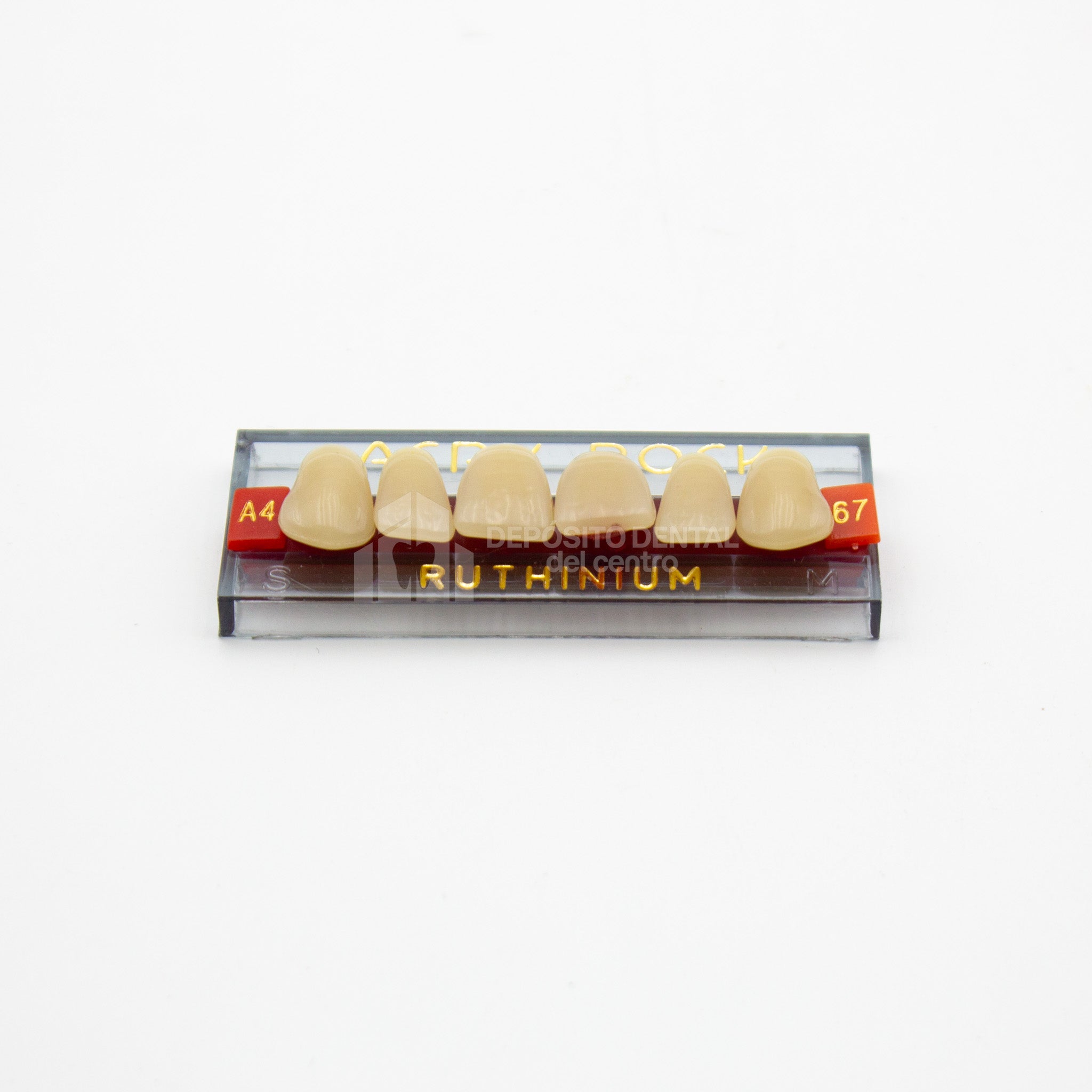Tablilla de Dientes Acry Rock Anteriores Superiores A4 67