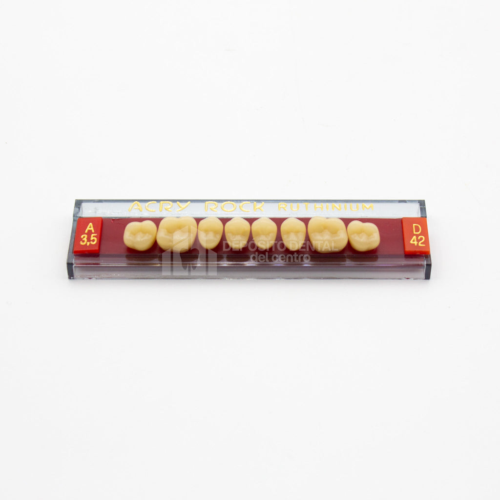 Tablilla de Dientes Acry Rock Posteriores Superiores A3.5 D42