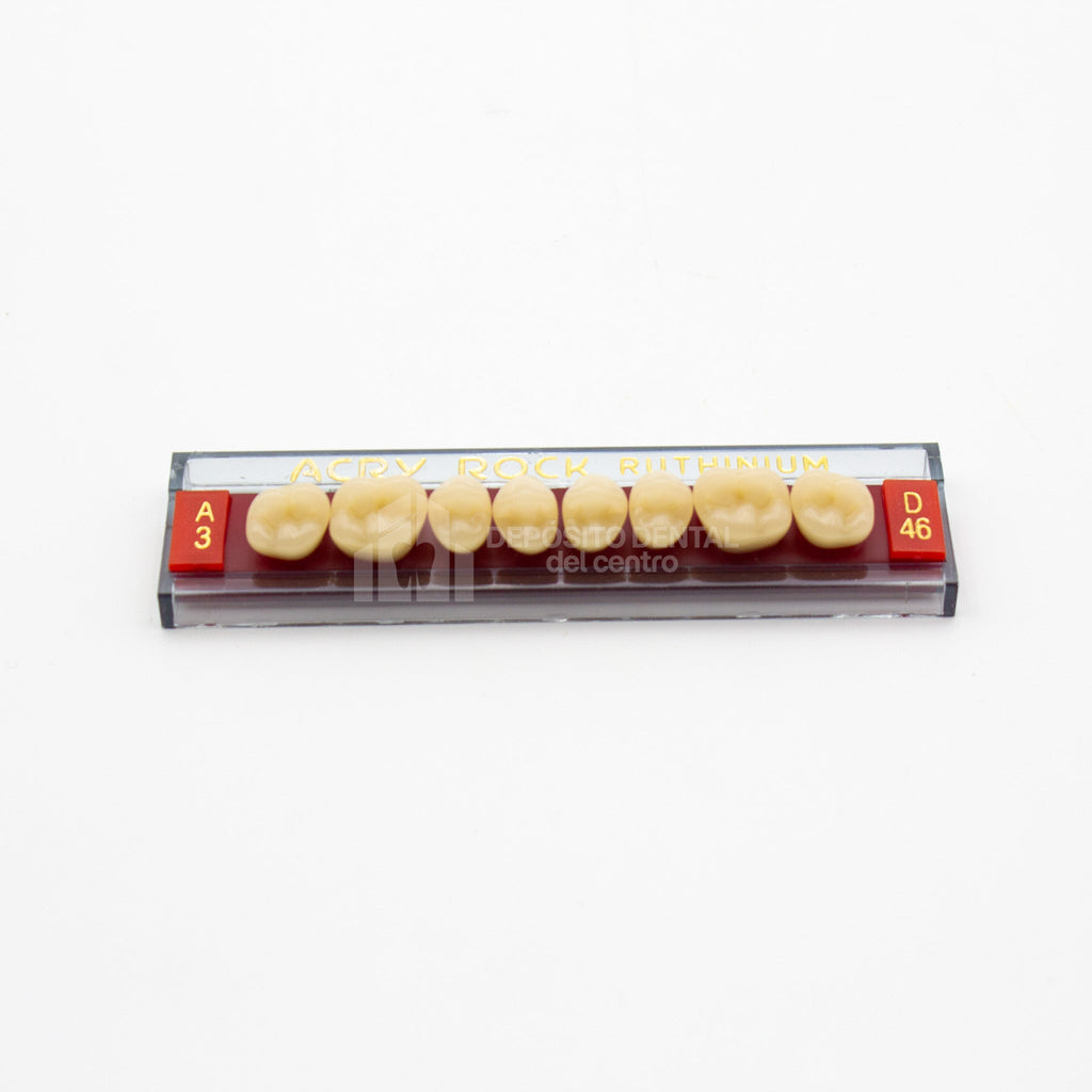Tablilla de Dientes Acry Rock Posteriores Superiores A3 D46