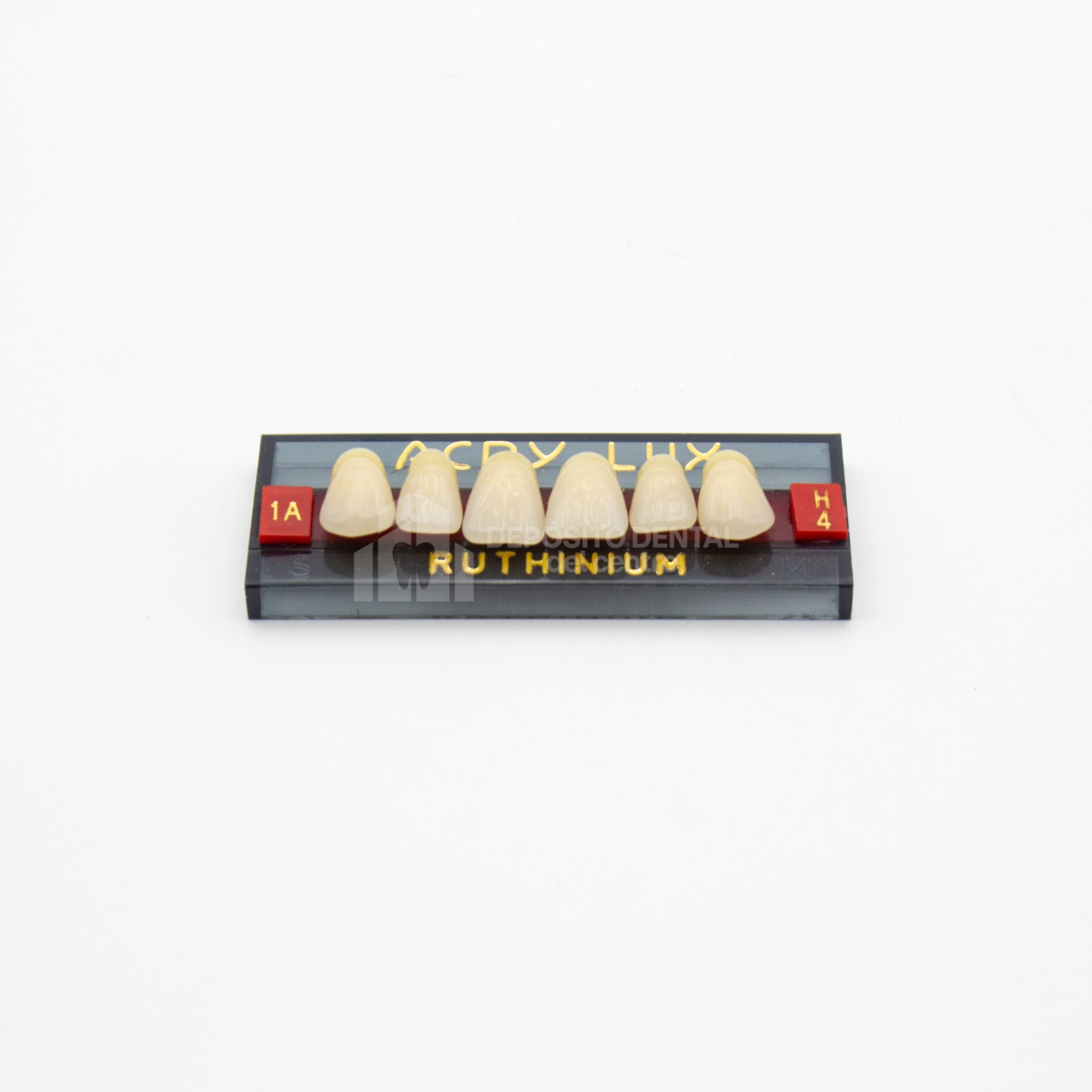 Tablilla de Dientes Acry Lux Ruthinium Anteriores Superiores 1A H4