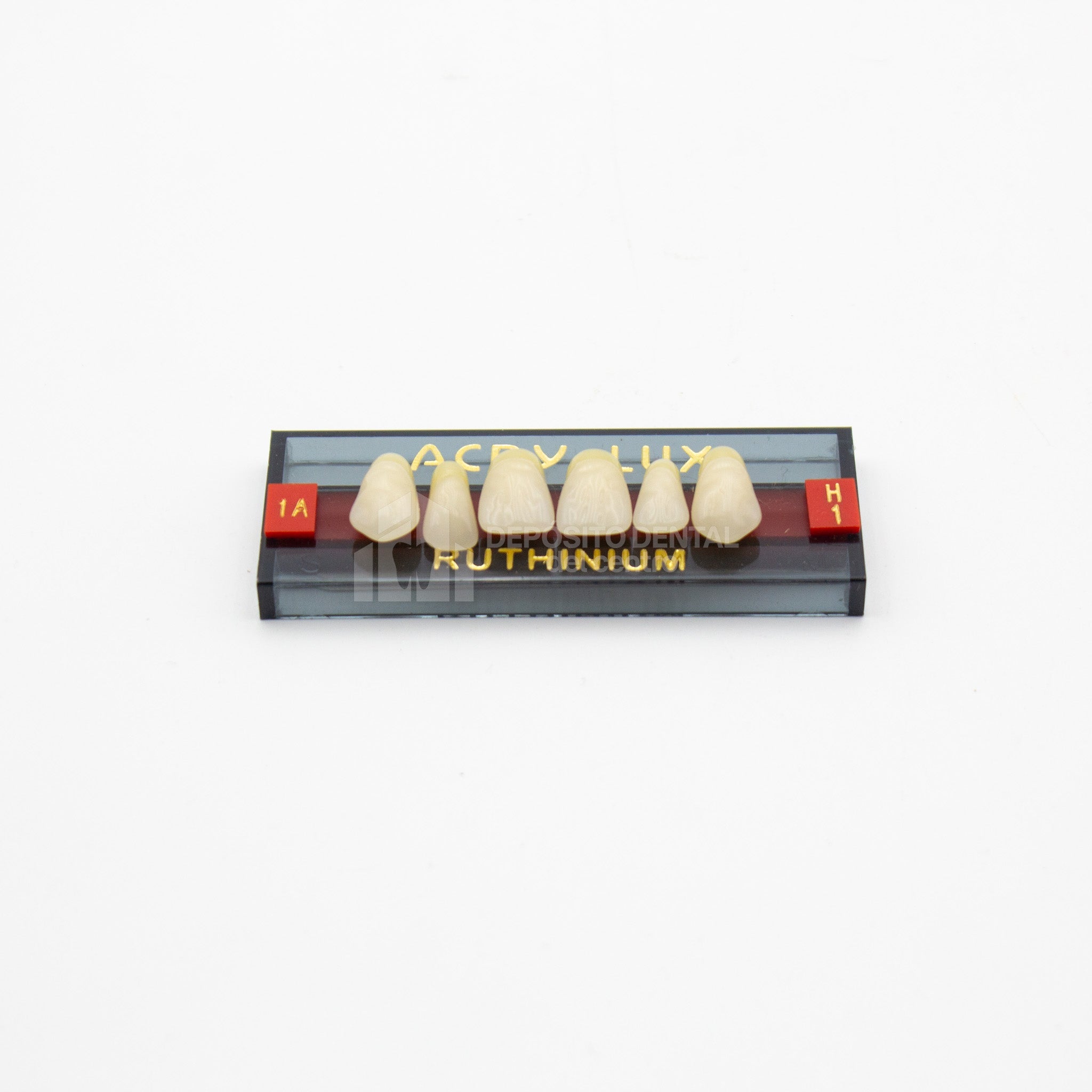 Tablilla de Dientes Acry Lux Ruthinium Anteriores Superiores A1 H1