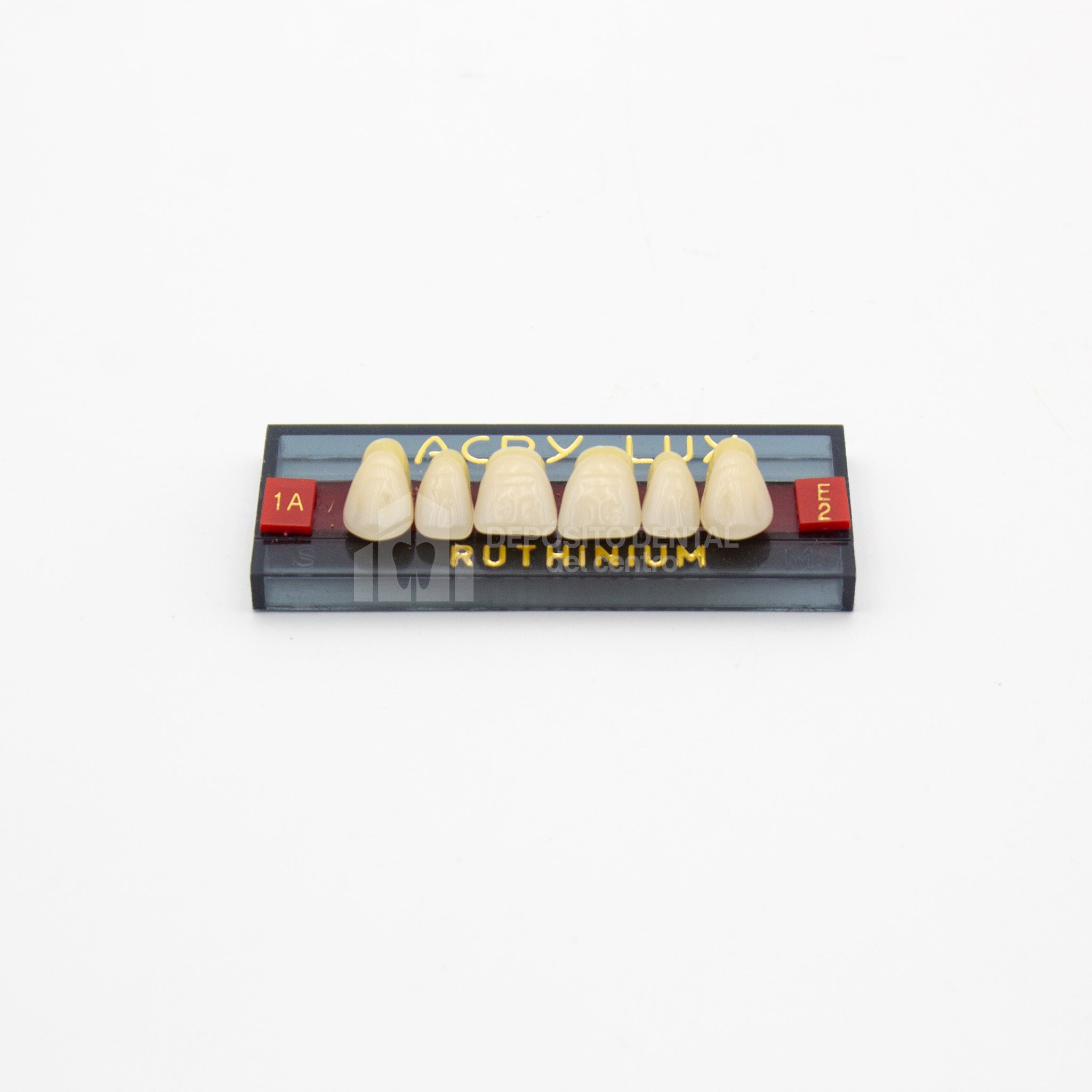 Tablilla de Dientes Acry Lux Ruthinium Anteriores Superiores 1A E2