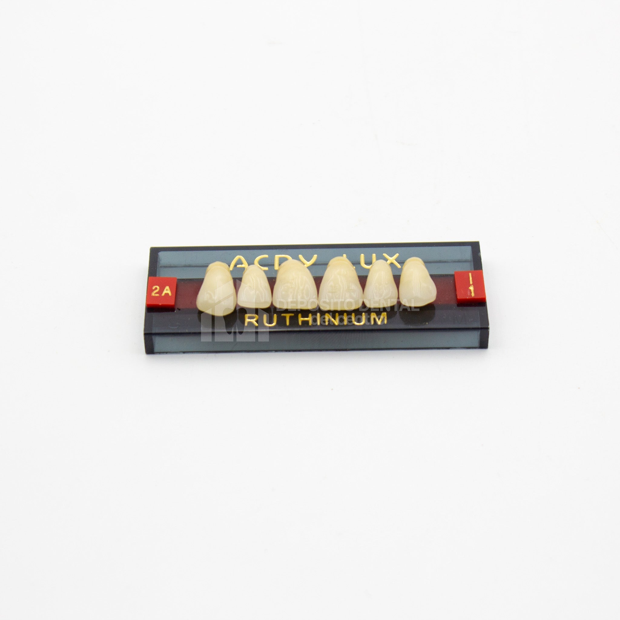 Tablilla de Dientes Acry Lux Ruthinium Anteriores Superiores 2A I1