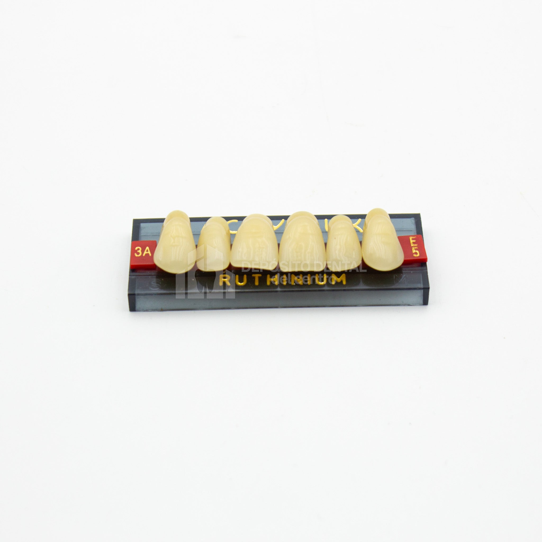 Tablilla de Dientes Acry Lux Ruthinium Anteriores Superiores 3A E5
