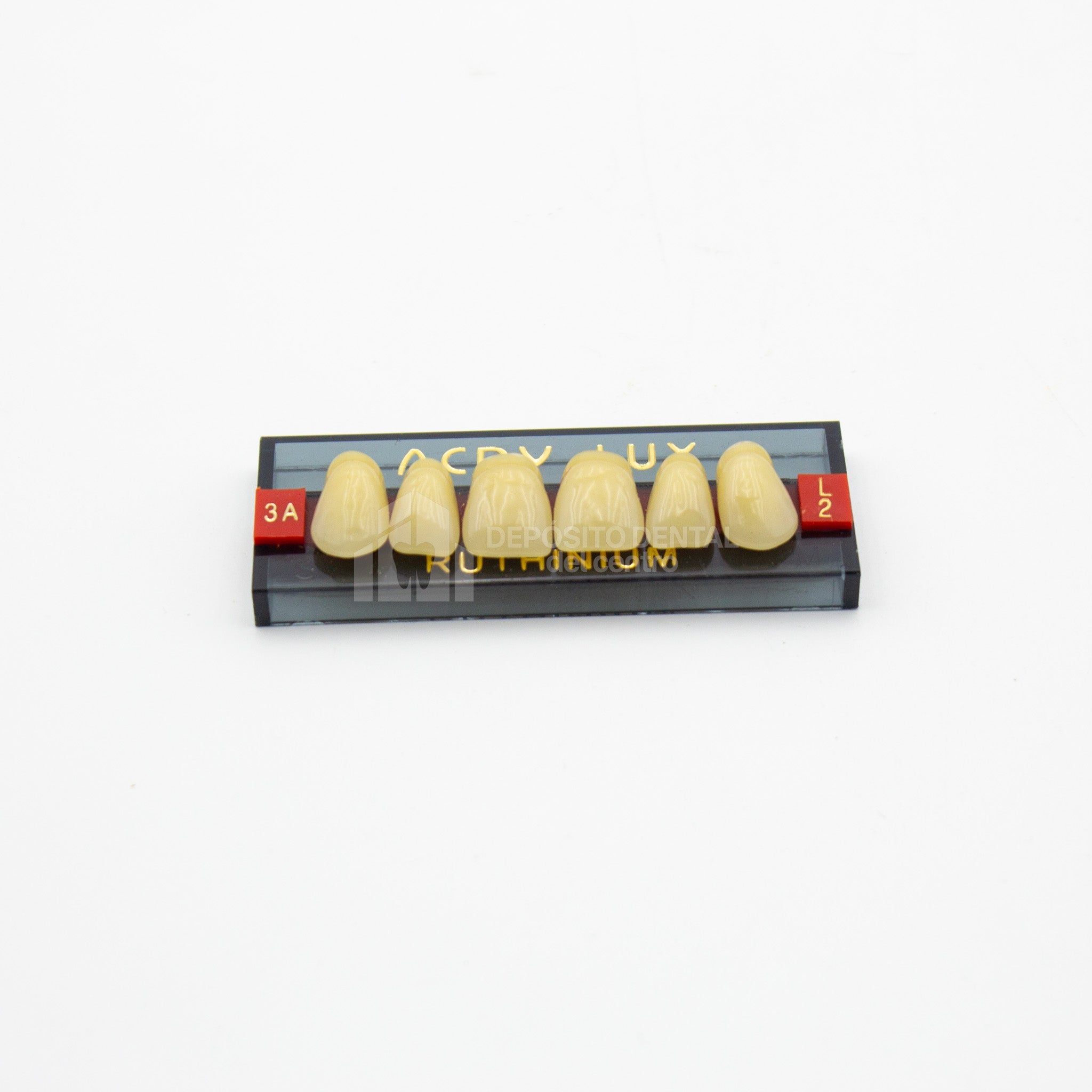 Tablilla de Dientes Acry Lux Ruthinium Anteriores Superiores 3A L2