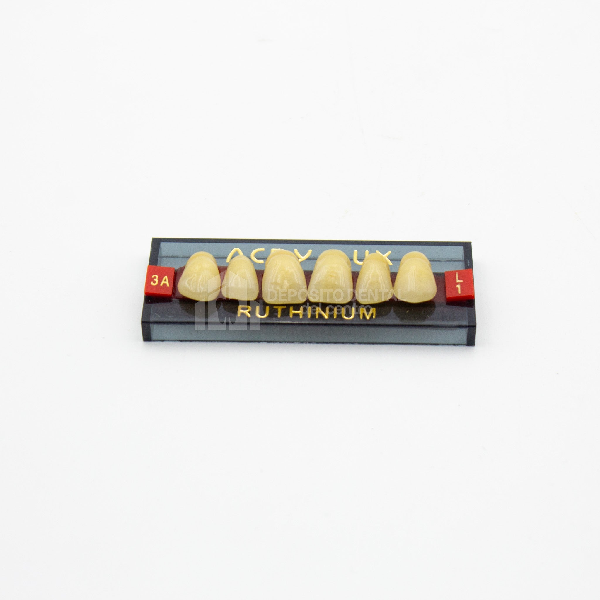 Tablilla de Dientes Acry Lux Ruthinium Anteriores Superiores 3A L1