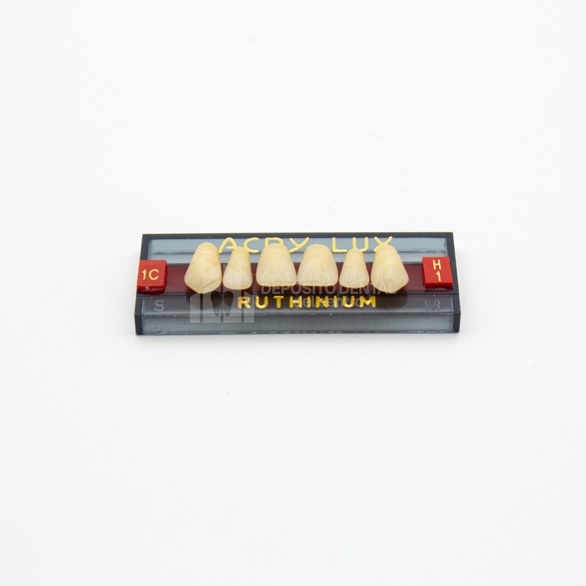 Tablilla de Dientes Acry Lux Ruthinium Anteriores Superiores 1C H1
