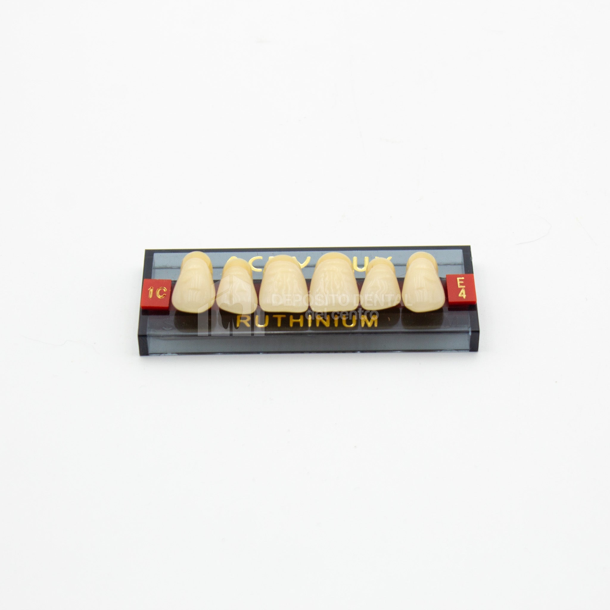 Tablilla de Dientes Acry Lux Ruthinium Anteriores Superiores 1C E4