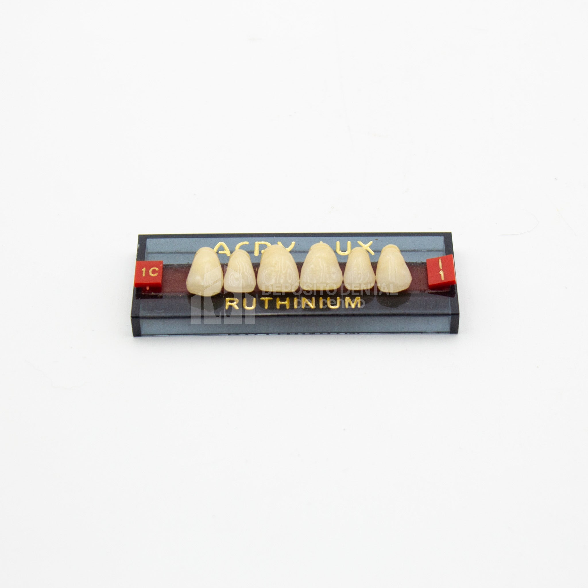 Tablilla de Dientes Acry Lux Ruthinium Anteriores Superiores 1C I1