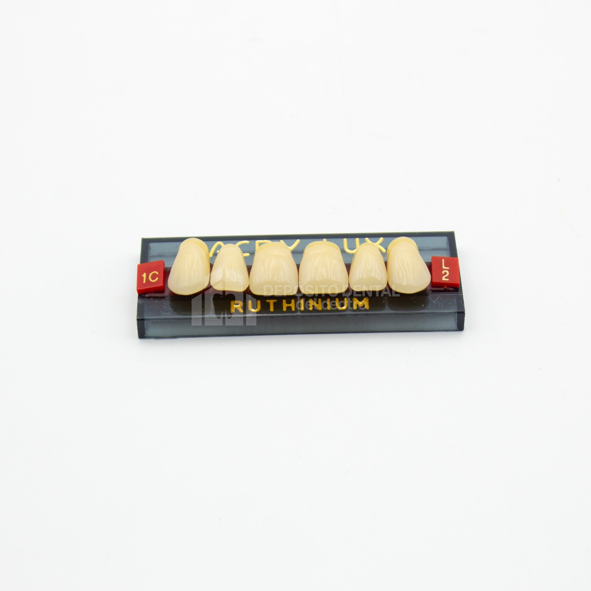 Tablilla de Dientes Acry Lux Ruthinium Anteriores Superiores 1C L2