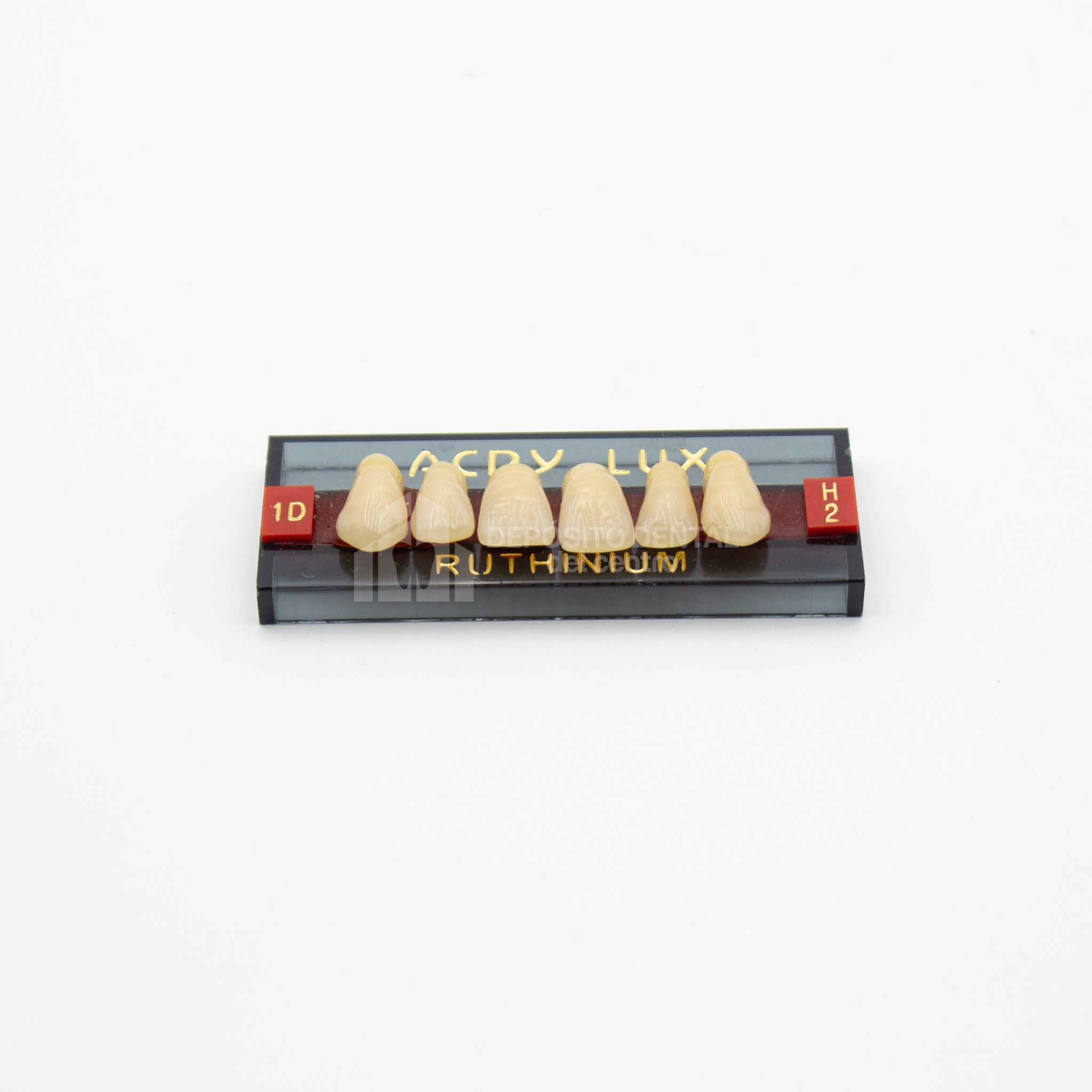 Tablilla de Dientes Acry Lux Ruthinium Anteriores Superiores 1D H2