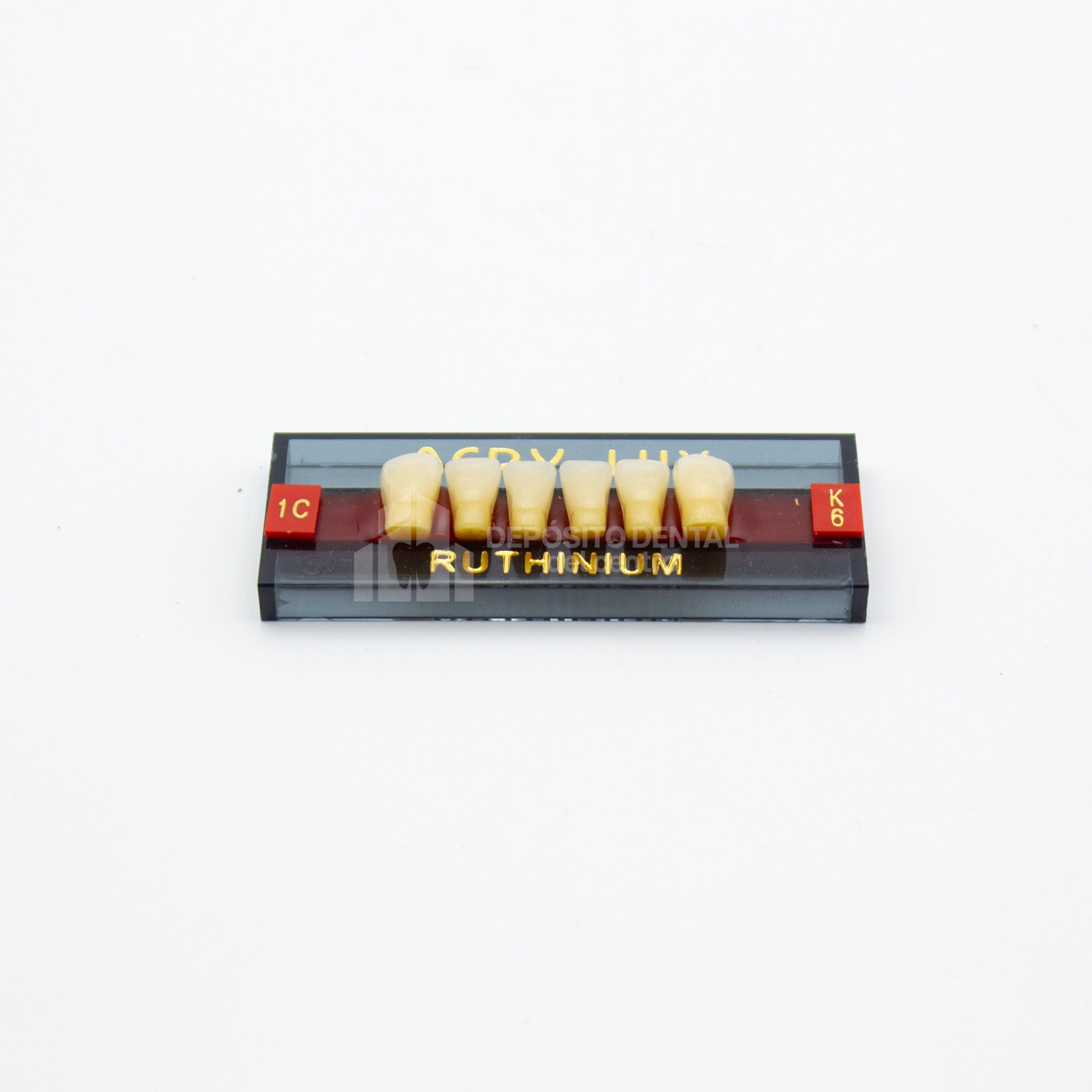 Tablilla de Dientes Acry Lux Ruthinium Anteriores Inferiores 1C K6