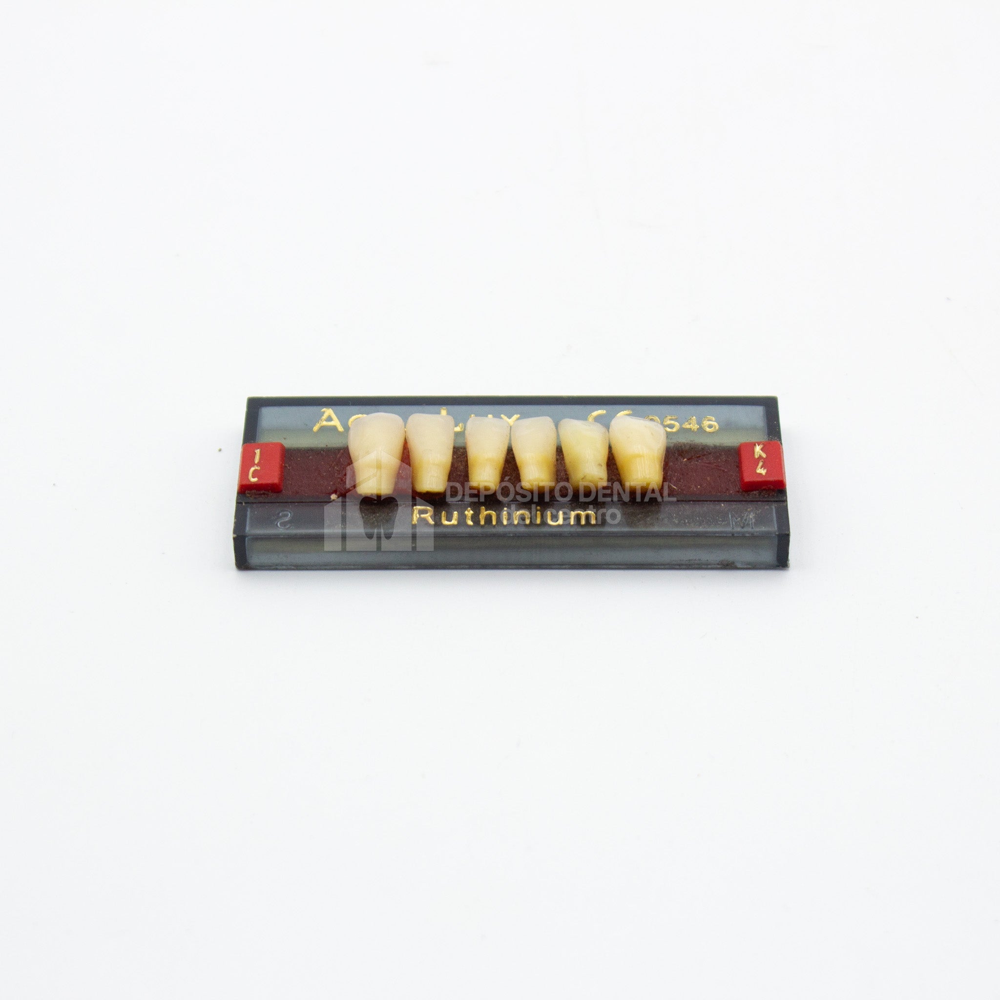 Tablilla de Dientes Acry Lux Ruthinium Anteriores Inferiores 1C K4