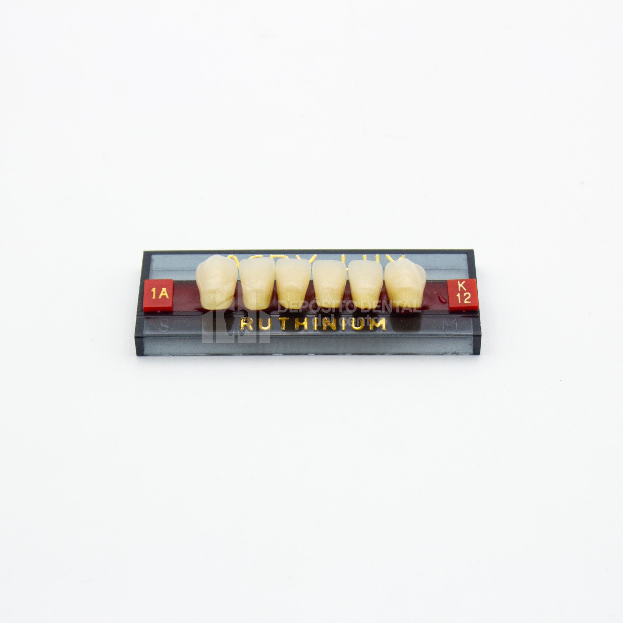 Tablilla de Dientes Acry Lux Ruthinium Anteriores Inferiores 1A K12