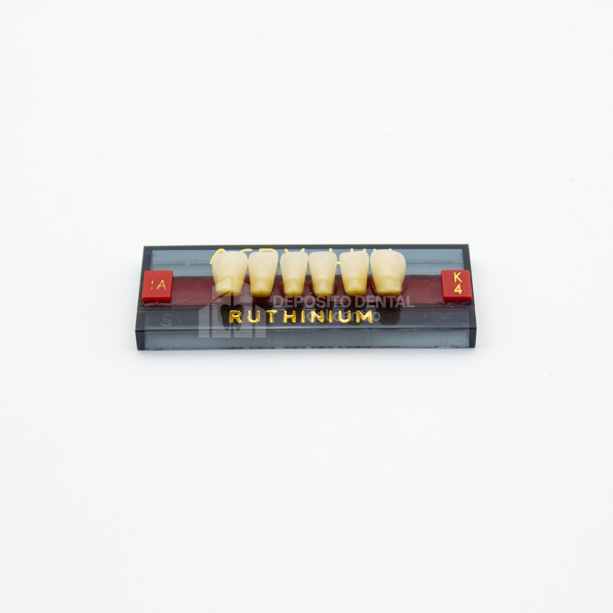Tablilla de Dientes Acry Lux Ruthinium Anteriores Inferiores 1A K4