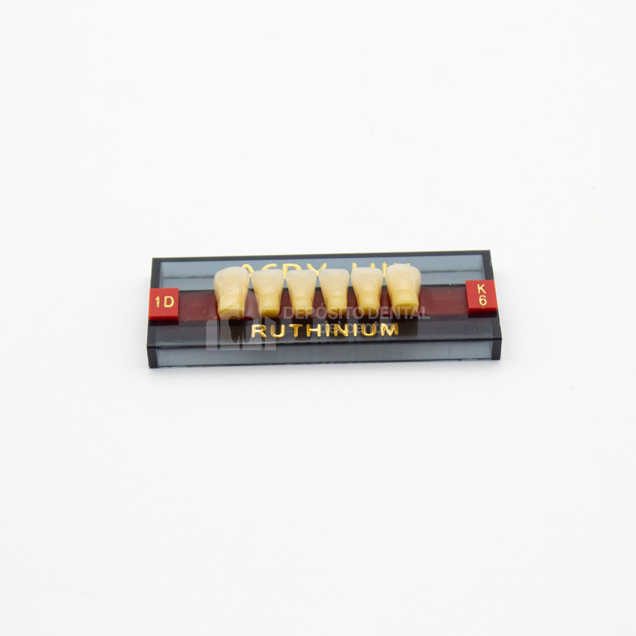 Tablilla de Dientes Acry Lux Ruthinium Anteriores Inferiores 1D K6