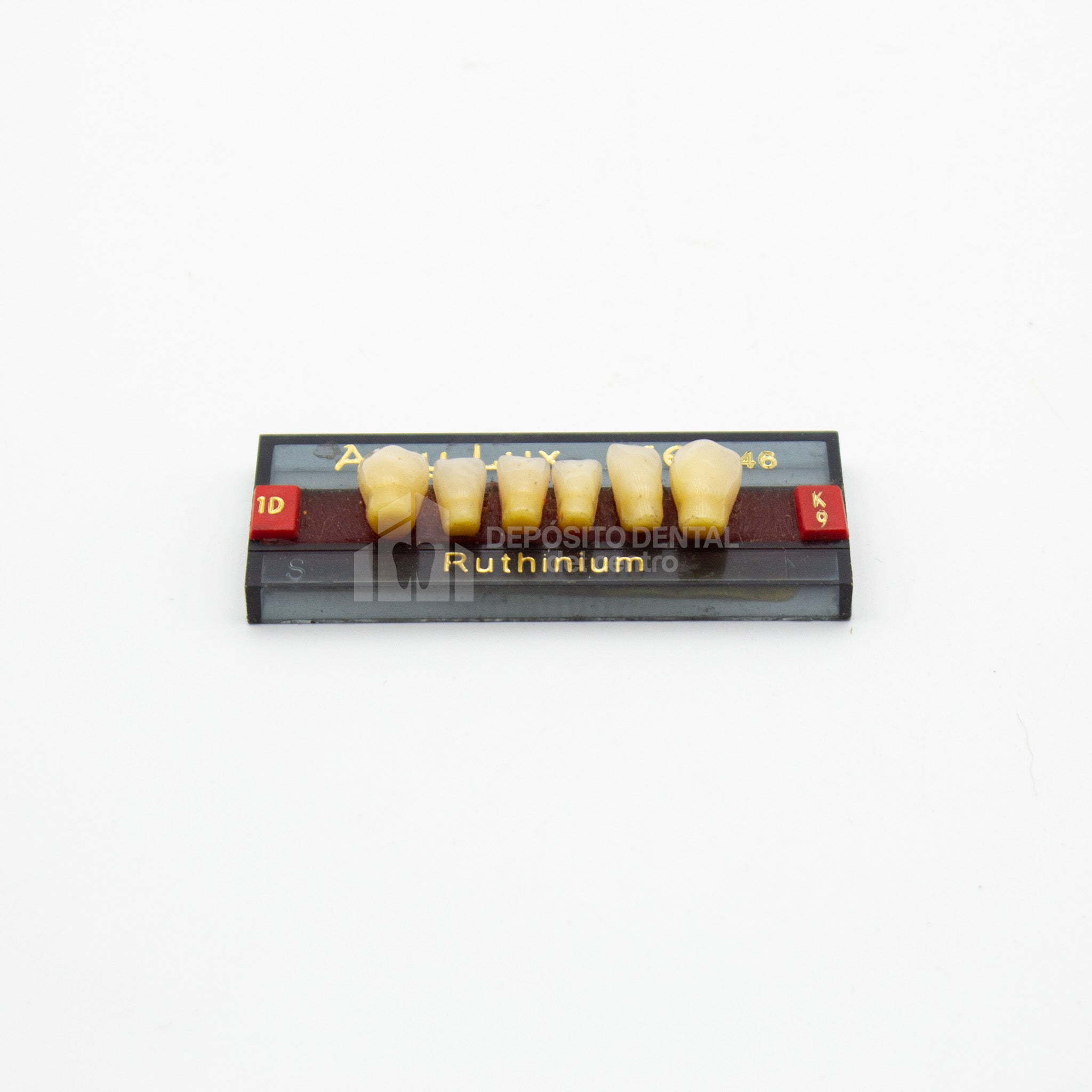 Tablilla de Dientes Acry Lux Ruthinium Anteriores Inferiores 1D K9