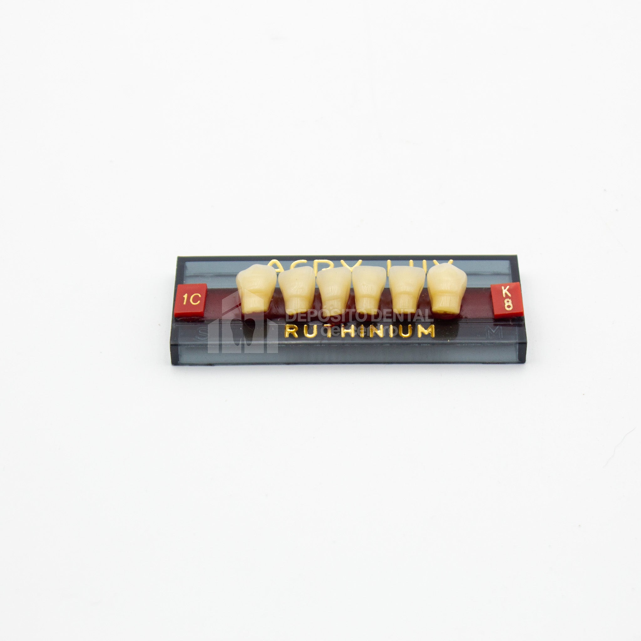 Tablilla de Dientes Acry Lux Ruthinium Anteriores Inferiores 1C K8