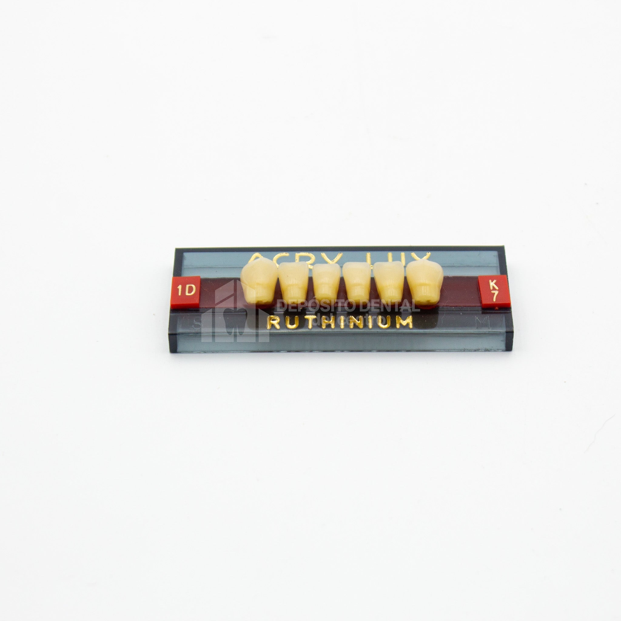 Tablilla de Dientes Acry Lux Ruthinium Anteriores Inferiores 1D K7