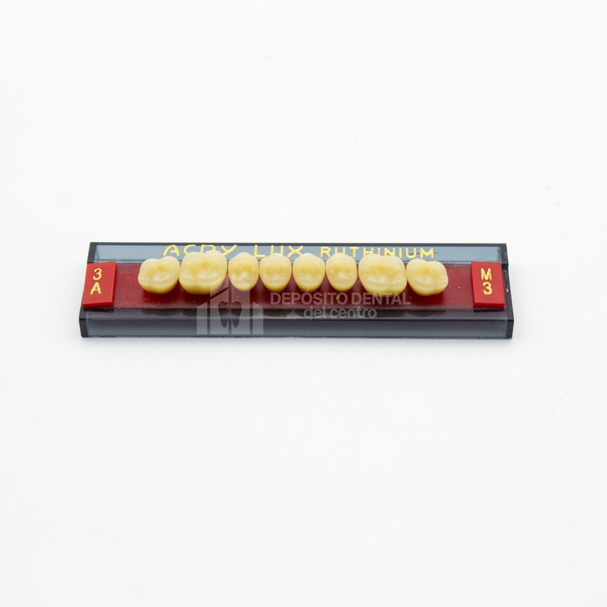Tablilla de Dientes Acry Lux Ruthinium Posteriores Superiores 3A M3